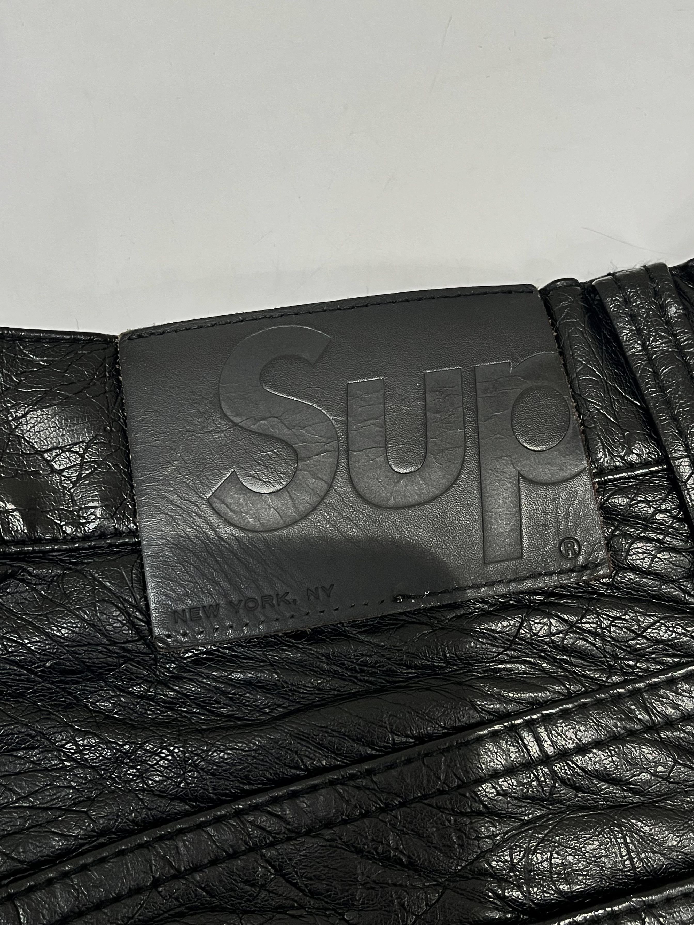 Supreme Supreme Faux Croc Painter Pants Black Size US 32 / EU 48 - 3 Thumbnail