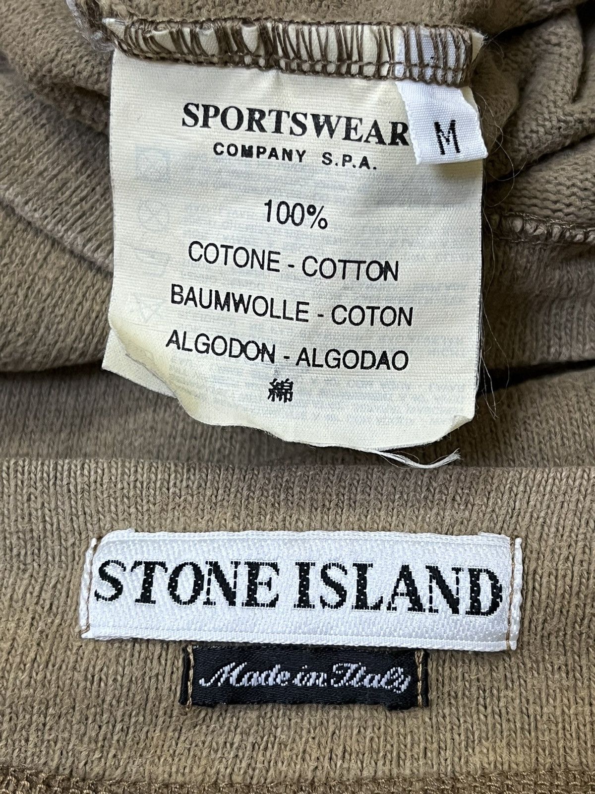Stone Island VINTAGE 90s STONE ISLAND 077 NORT Q1 CE/99 FADED SWEATSHIRT Size US M / EU 48-50 / 2 - 9 Thumbnail
