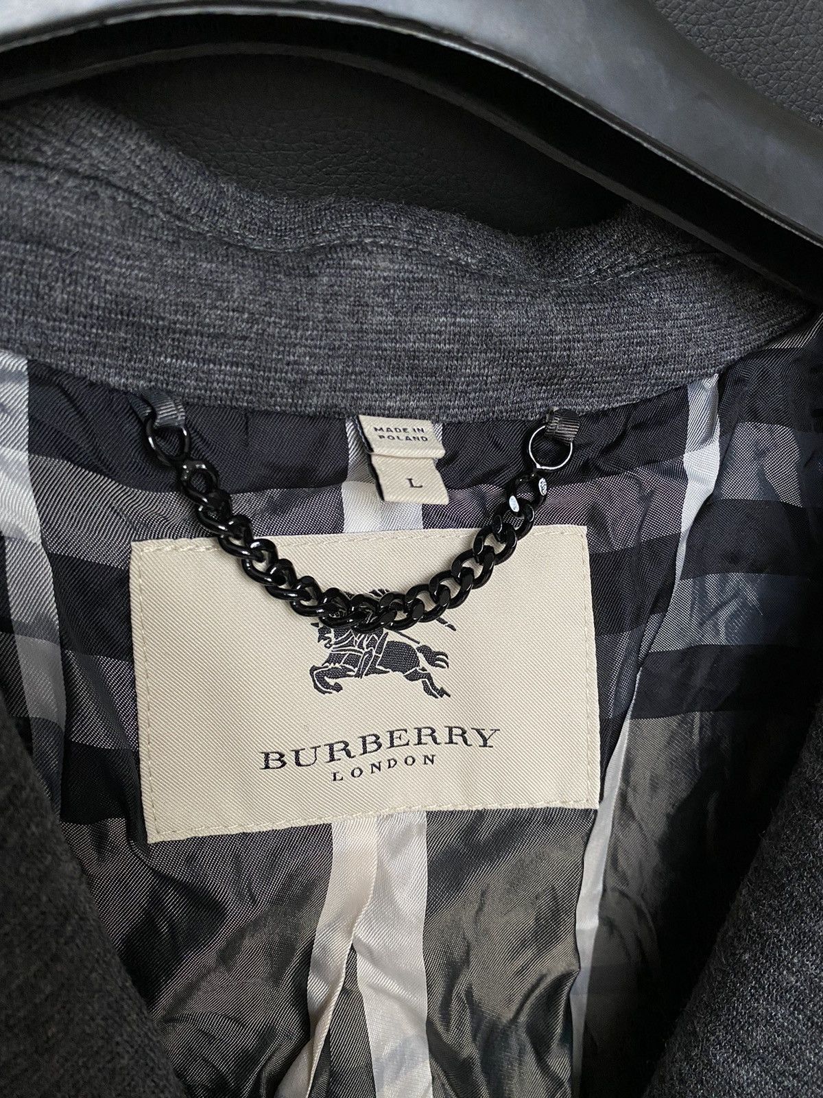 Burberry × Burberry Prorsum Burberry blazer jacket wool gray Size L / US 10 / IT 46 - 4 Thumbnail