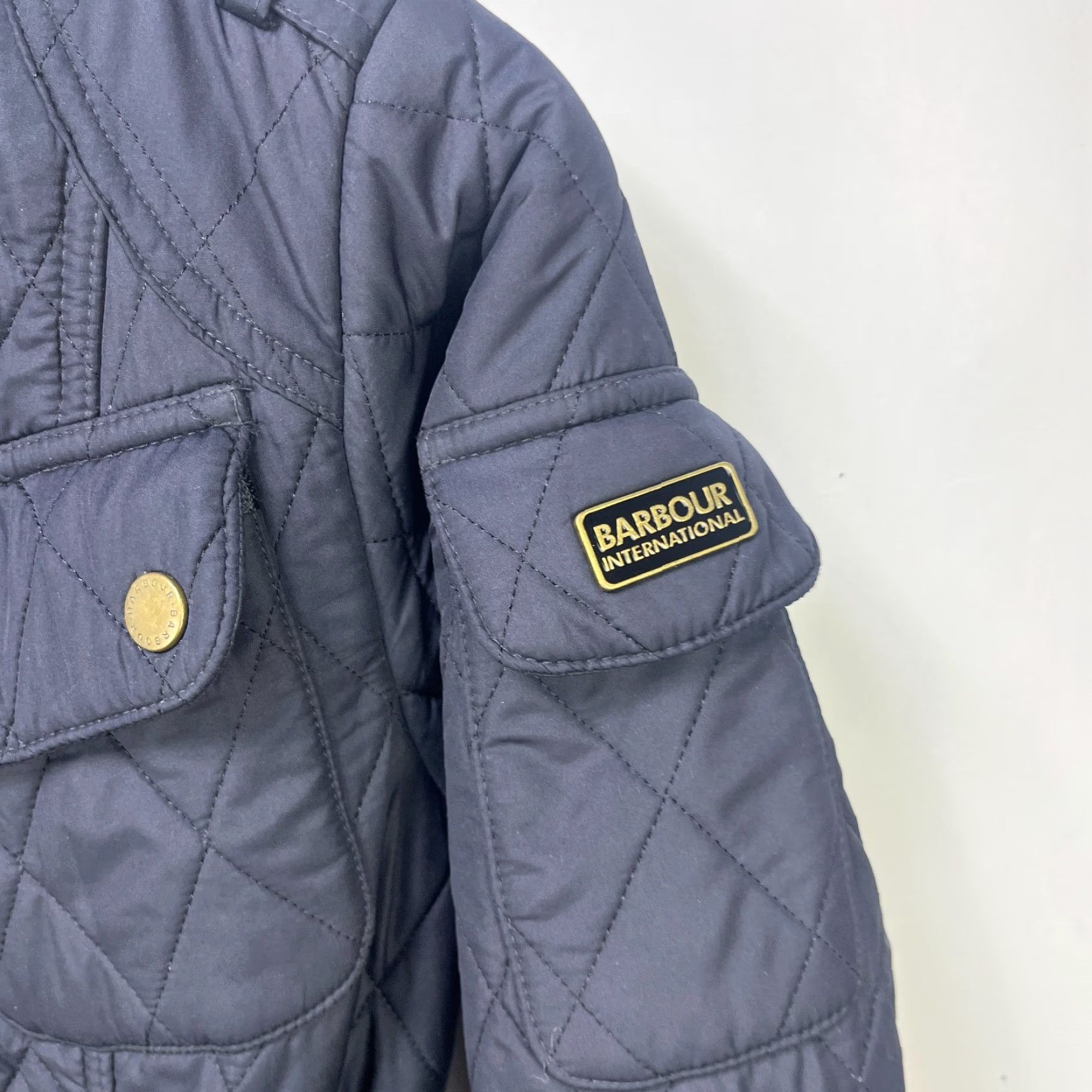 Barbour VINTAGE Barbour Jacket Womens US 8 Tourer International Polar Quilt Size L / US 10 / IT 46 - 3 Thumbnail