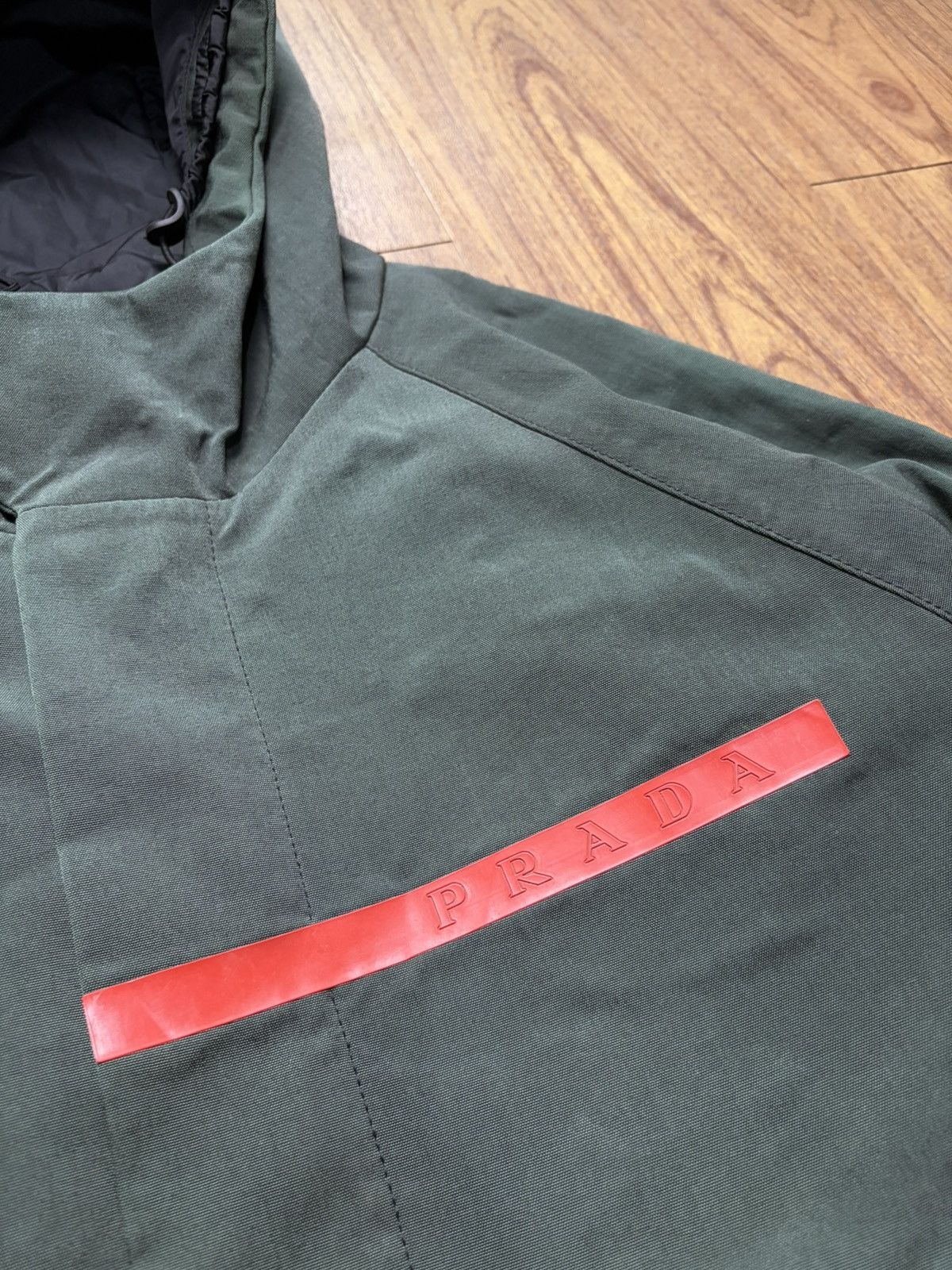 Prada FW00 Prada Sport Big Logo Nylon Padded Ski Coat Jacket Size US M / EU 48-50 / 2 - 12 Thumbnail