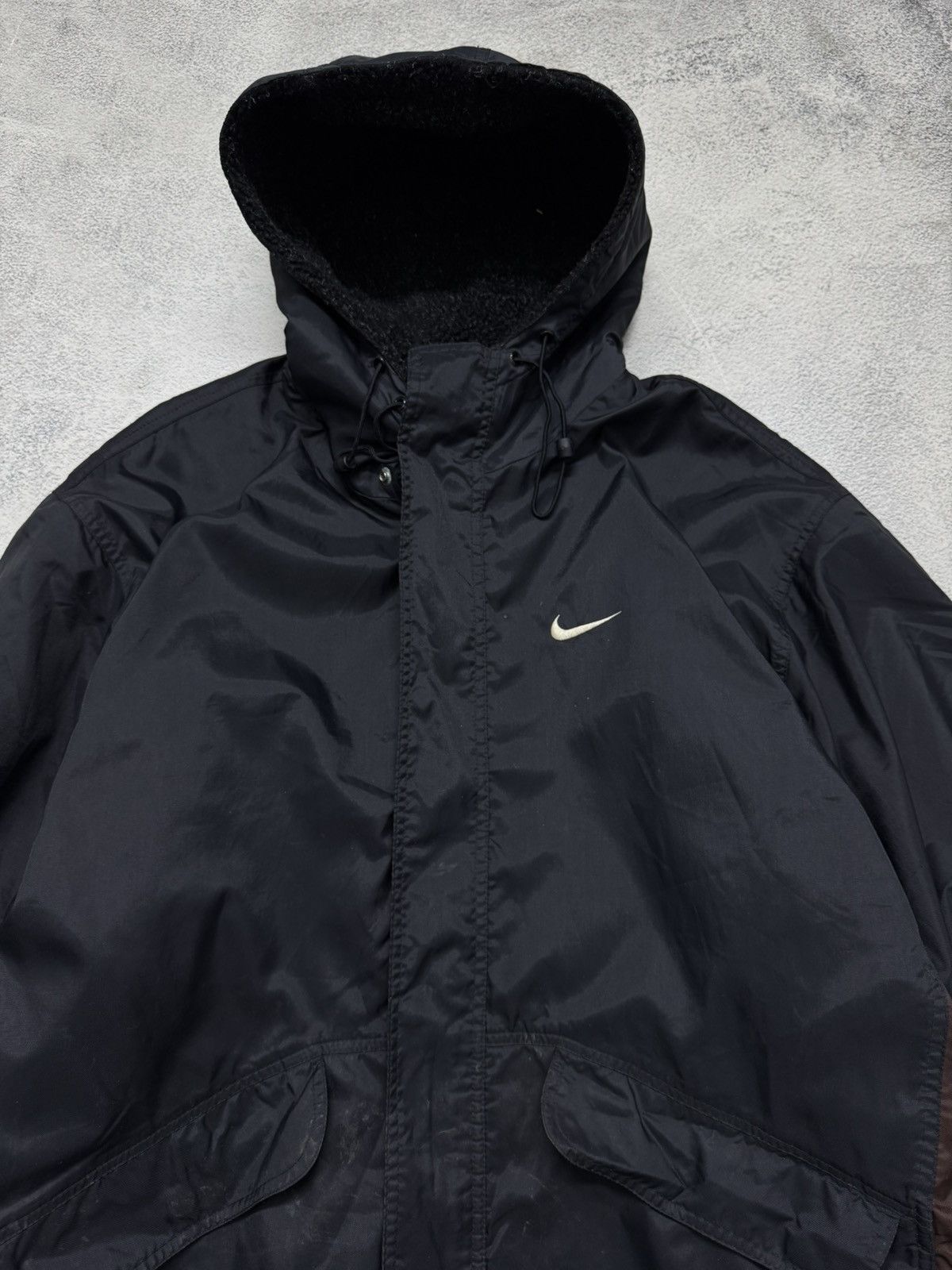 Nike Vintage Y2k Nike Nylon Swoosh Jacket 00’s Size US L / EU 52-54 / 3 - 1 Thumbnail