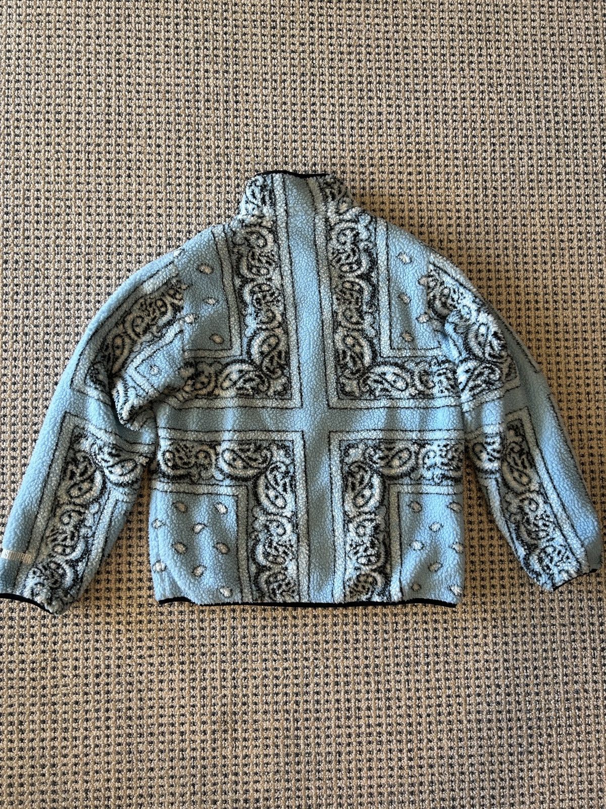 Supreme Supreme Reversible Bandana Light Blue Fleece Jacket Size US M / EU 48-50 / 2 - 2 Thumbnail