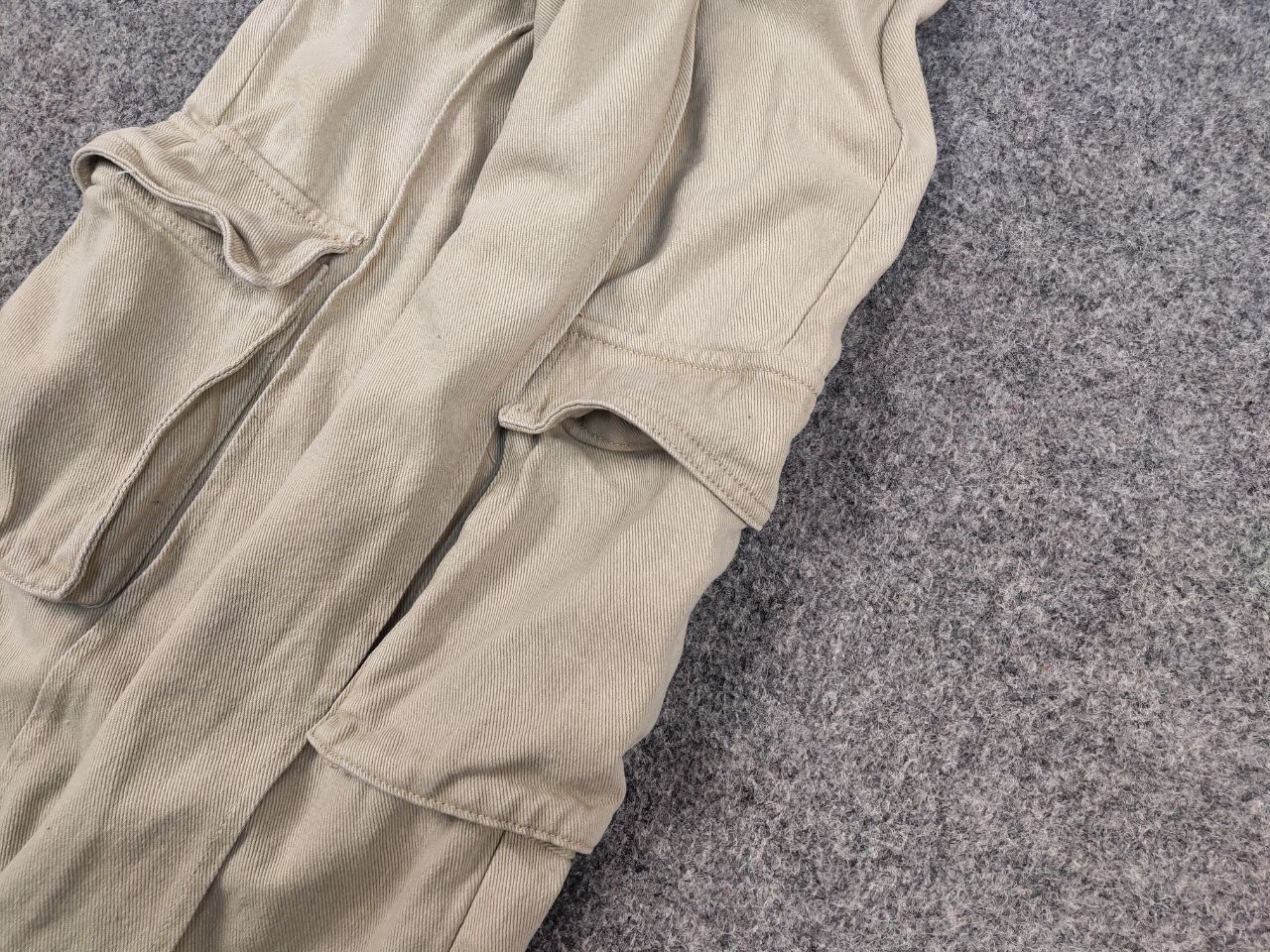 Japanese Brand Vintage Y2K Japanese Bondage Beige Baggy Cargo Denim Pants Size US 30 / EU 46 - 5 Thumbnail