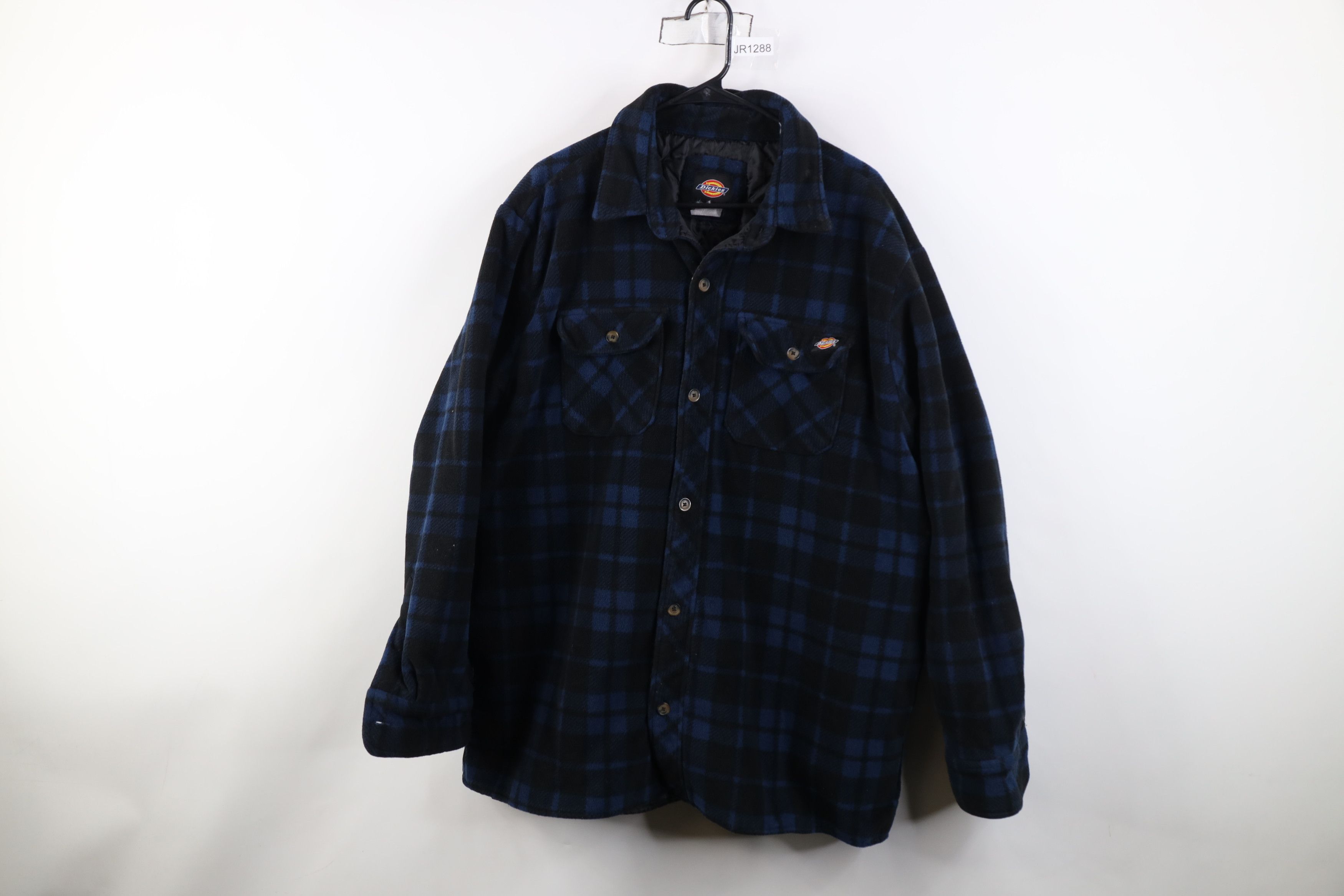 Dickies Vintage Y2K Dickies Quilted Fleece Button Shirt Jacket Plaid Size US XL / EU 56 / 4 - 1 Thumbnail