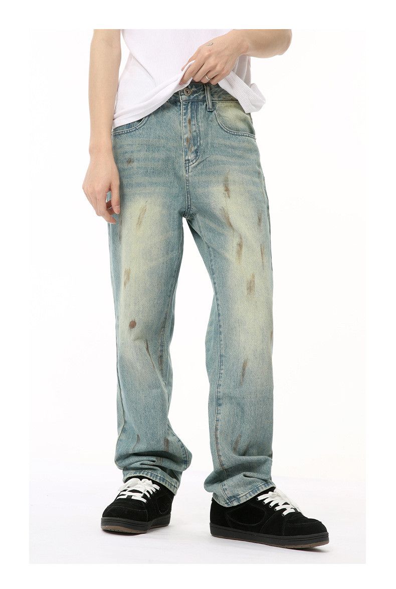 Japanese Brand × Jean Men's American retro distressed washed gradient jeans Size US 32 / EU 48 - 3 Thumbnail