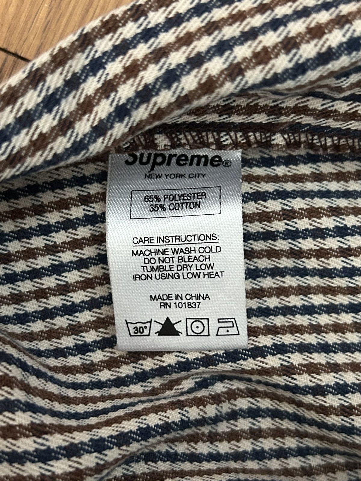 Supreme Supreme SS16 Mini Check Work Pant Size US 34 / EU 50 - 6 Thumbnail