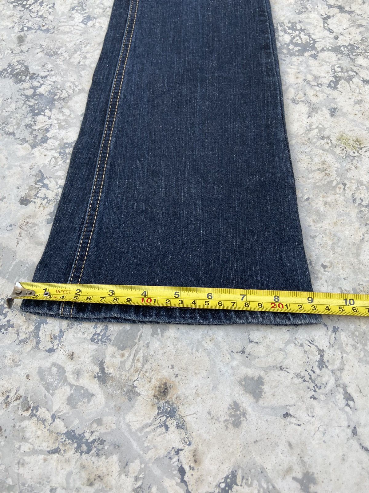 Japanese Brand C-seventeen flare Jeans pants Size 28" / US 6 / IT 42 - 15 Thumbnail