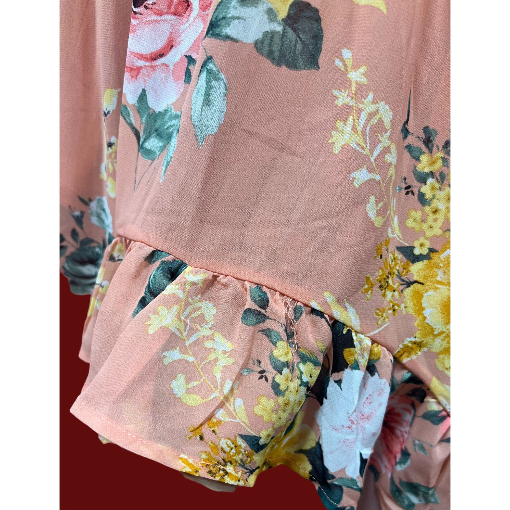 rue21 Rue 21 - Women's Sumer Sleeveless High Low Hem Ruffle Floral Size XXS / US 00 / IT 34 - 12 Thumbnail
