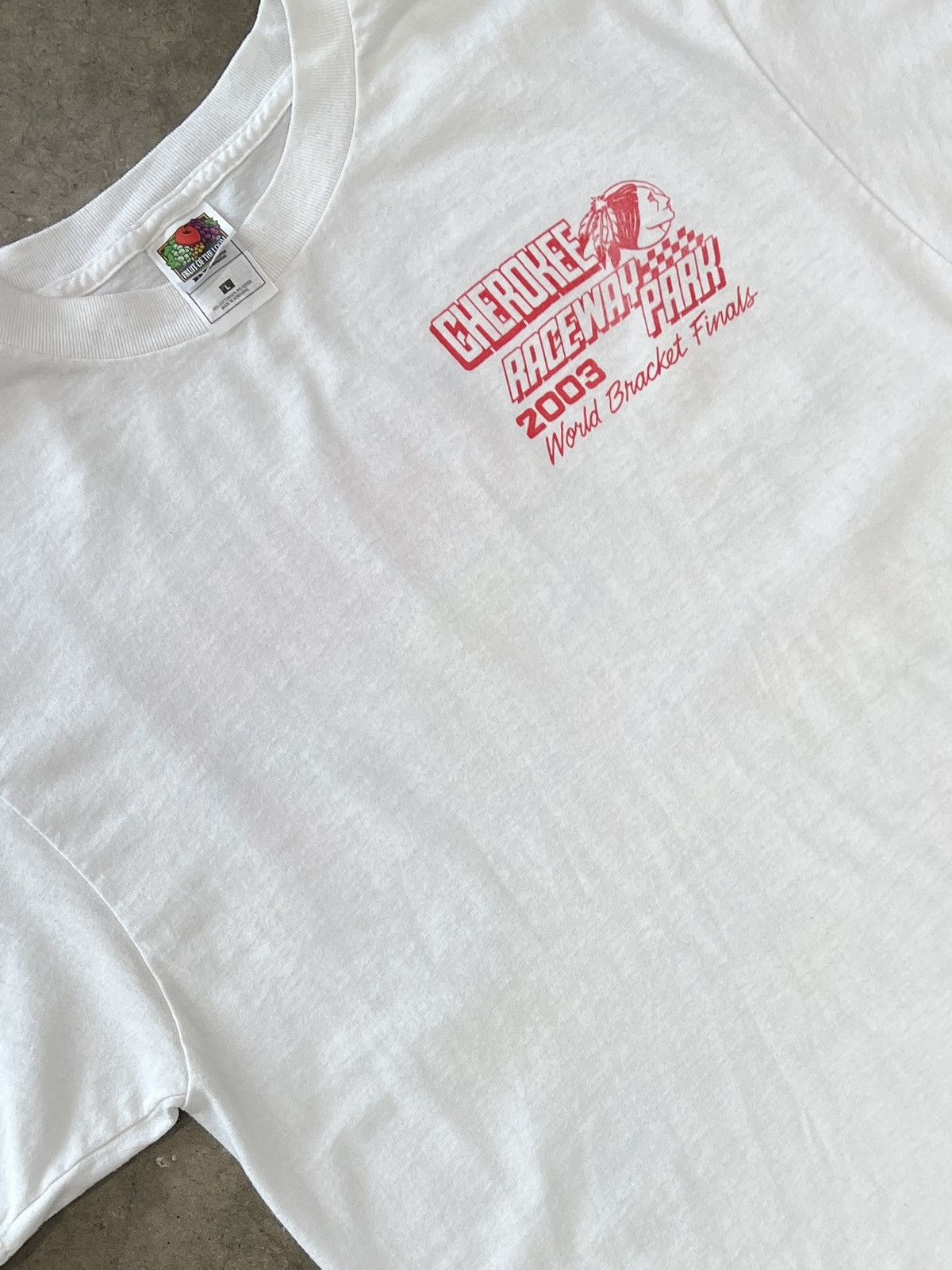 NASCAR Vintage 2003 Cherokee Raceway Racing Tee Large Size US L / EU 52-54 / 3 - 4 Thumbnail