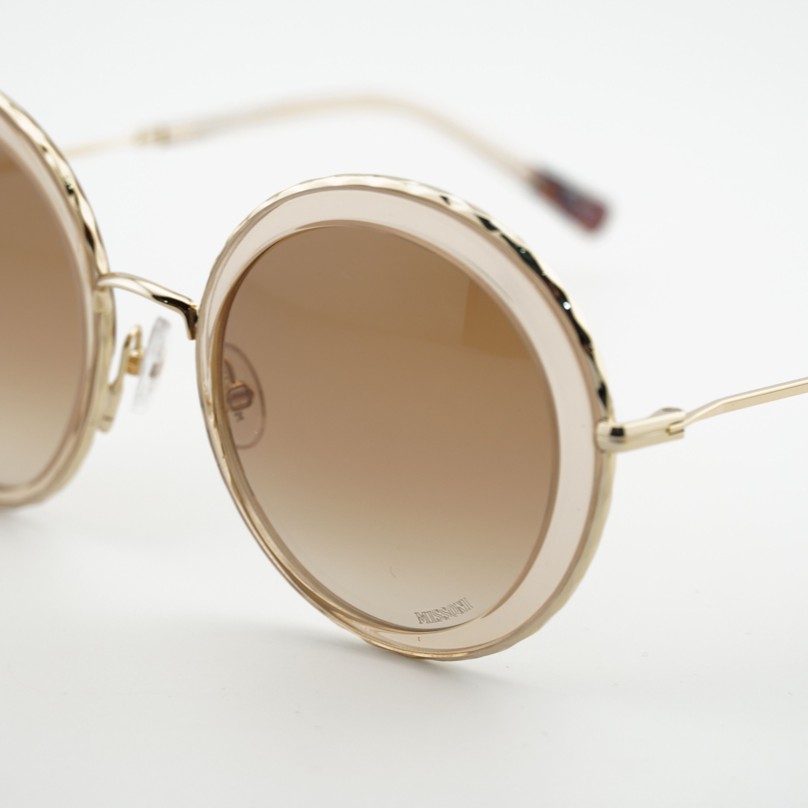 Missoni Missoni MIS 0033/S 05BD HA Sunglasses Gold/Sand Round Frame Size ONE SIZE - 2 Thumbnail