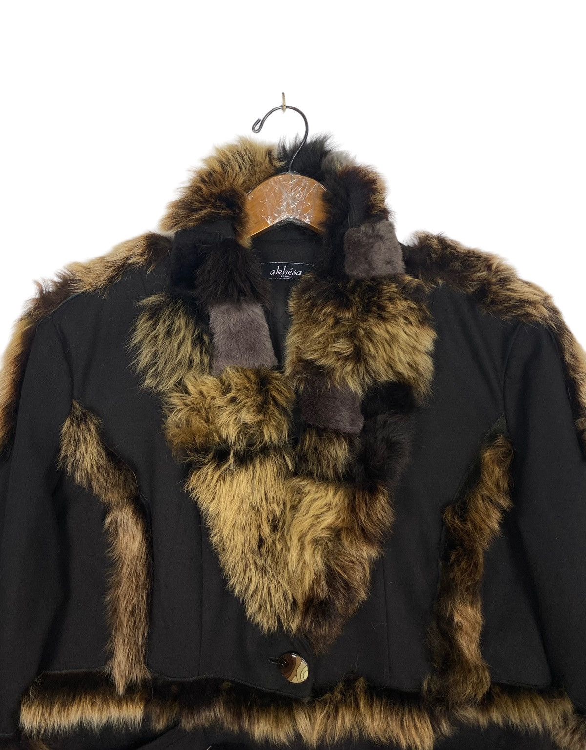 Vintage Rare‼️ Akhesa France Faux Fur Coat Made in Turkey Size M / US 6-8 / IT 42-44 - 5 Thumbnail