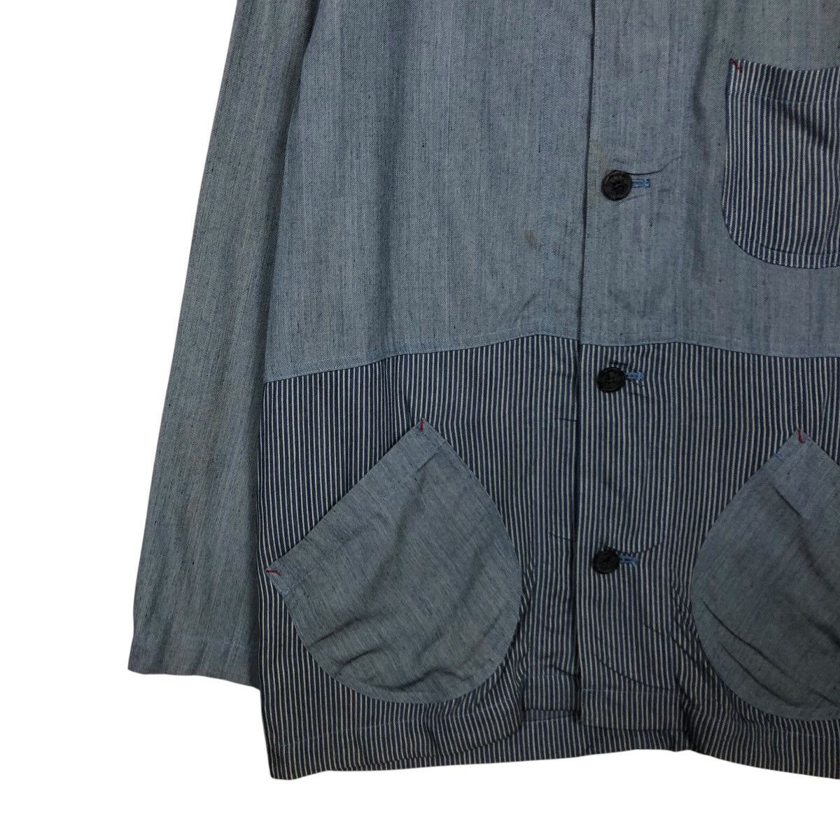 Japanese Brand Atelier SAB Multi-Stripe Work Jacket Hickory Issey Miyake Size US M / EU 48-50 / 2 - 5 Thumbnail