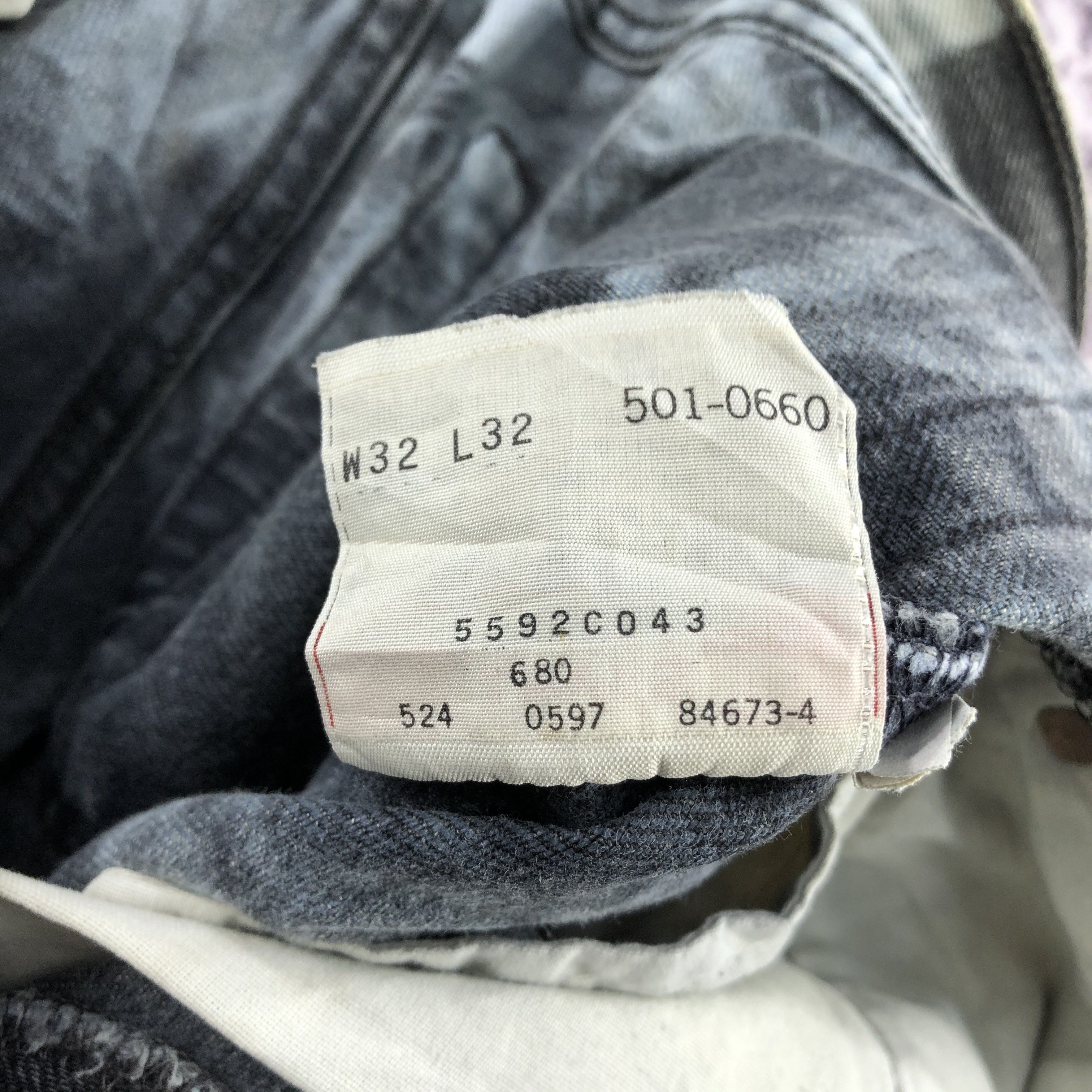 Levi's Vintage 90s Bleached Levis 501 Jeans-JM2512 Size US 34 / EU 50 - 17 Thumbnail