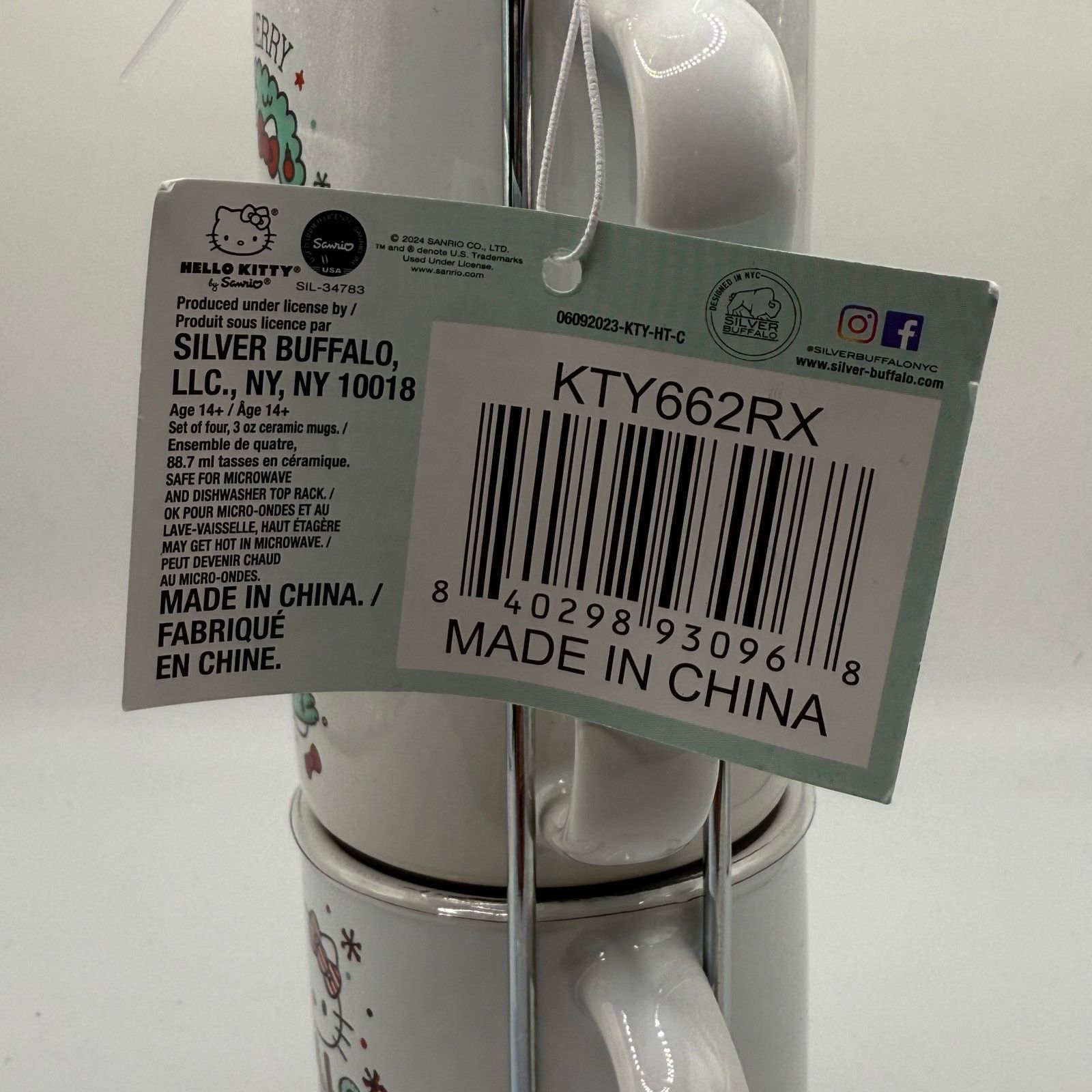 Other NEW Hello Kitty Holiday Ceramic Mug Tower Cups Size ONE SIZE - 7 Thumbnail