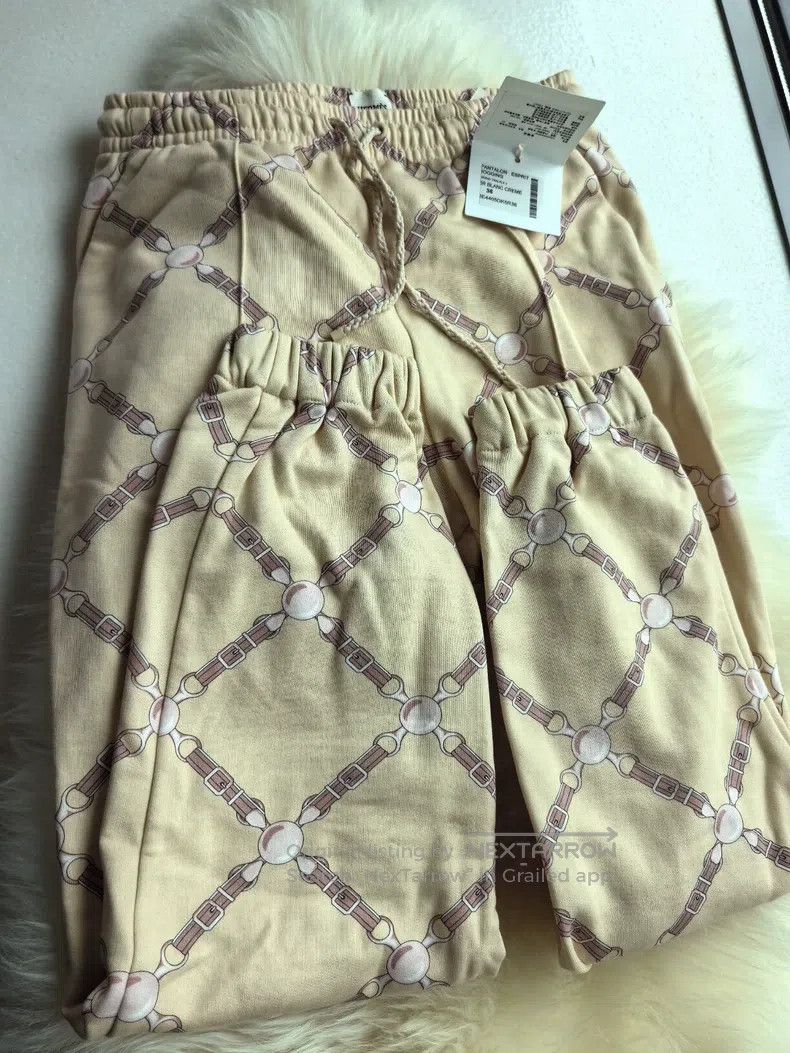 Hermes Hermes Casual Pants, Classic Beige Stripe Design, 100% Cot Size 24" / US 00 / IT 34 - 3 Thumbnail