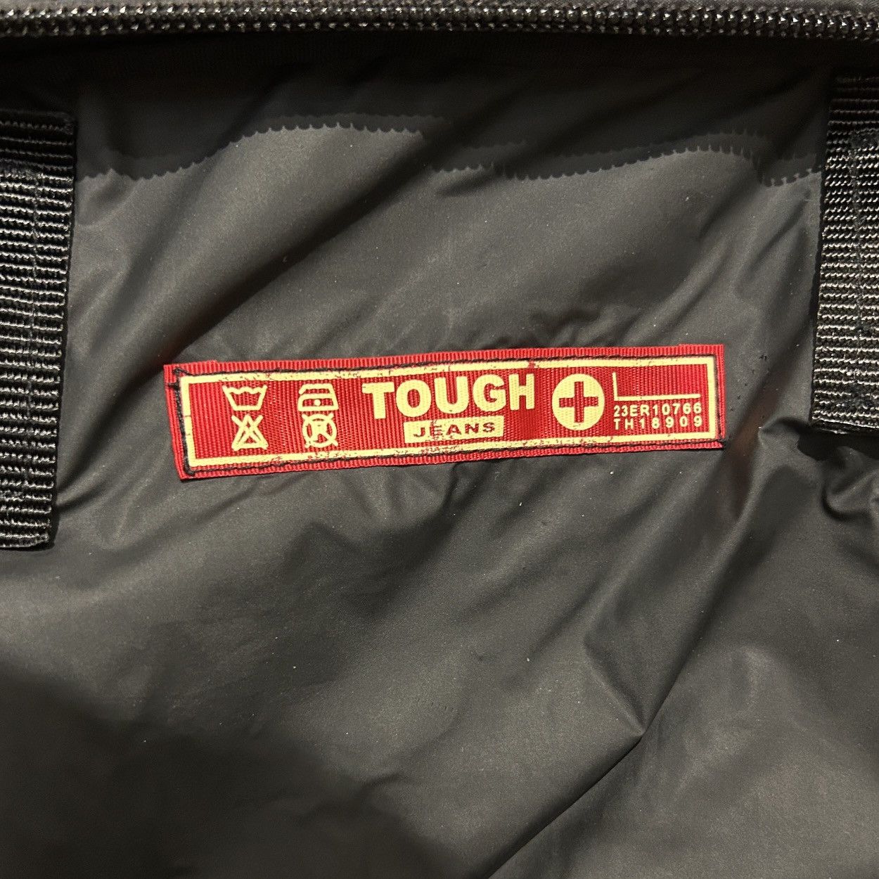 Japanese Brand Tough Jeans Graphic Quilted Tote Bag Size ONE SIZE - 8 Thumbnail