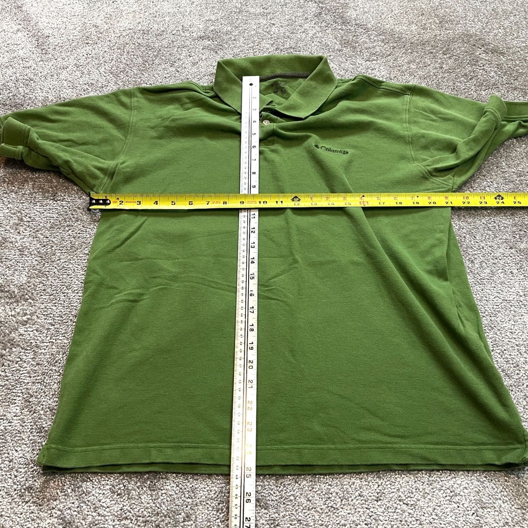 Vintage Columbia Polo Shirt Mens Large Green Cotton Golf Preppy Chest Logo Collar Shirt Short Sleeve Casual Size US L / EU 52-54 / 3 - 4 Thumbnail