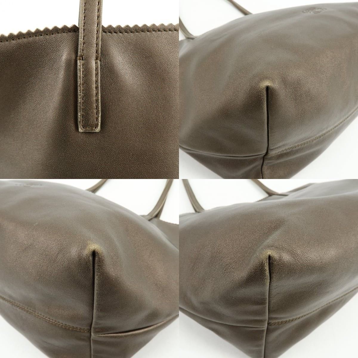 Loewe Loewe Anagram Nappa Leather Tote Brown Size ONE SIZE - 5 Thumbnail