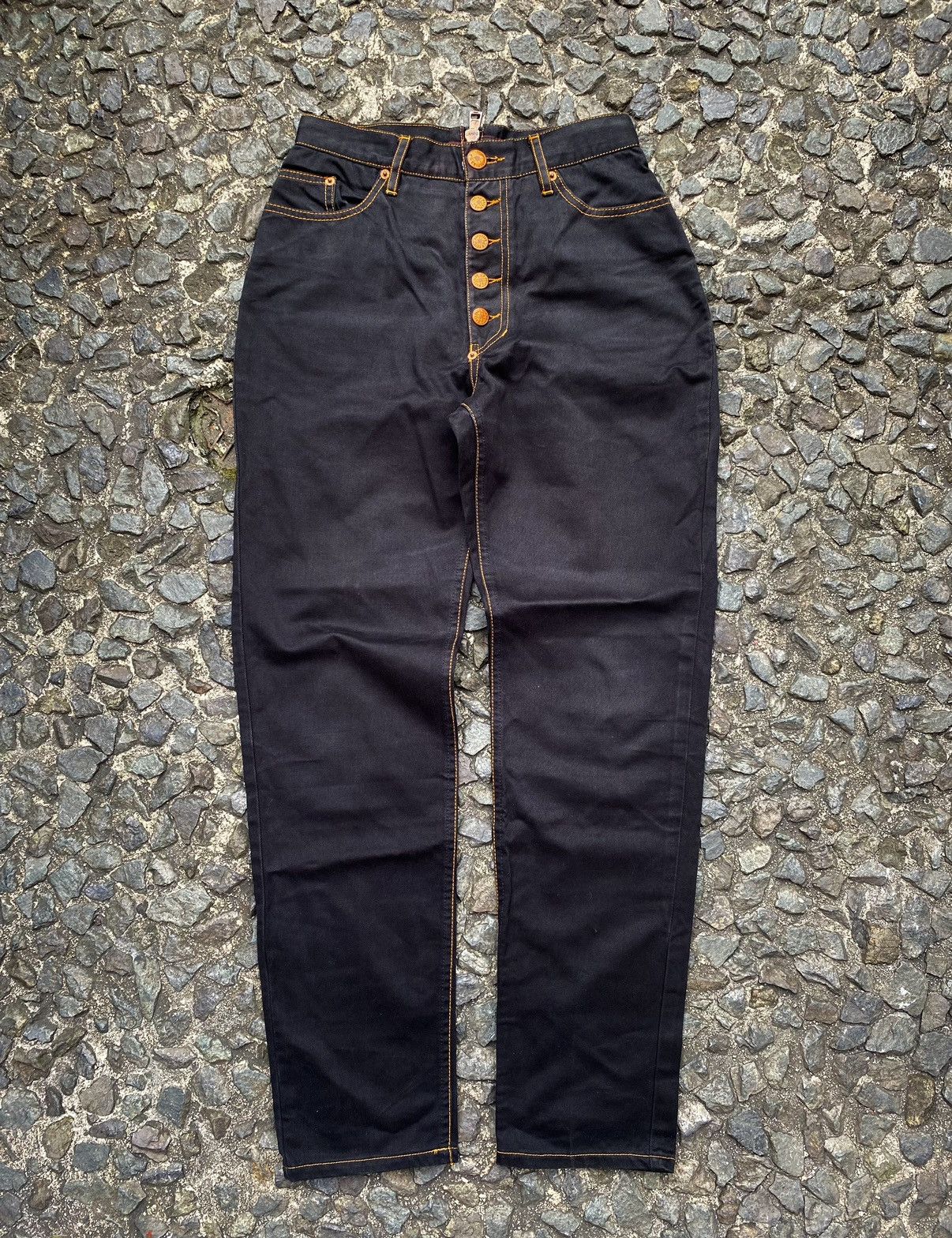 Jean Paul Gaultier JPG - Archival Back Zip Plated Logo Pant Size 26" / US 2 / IT 38 - 2 Thumbnail