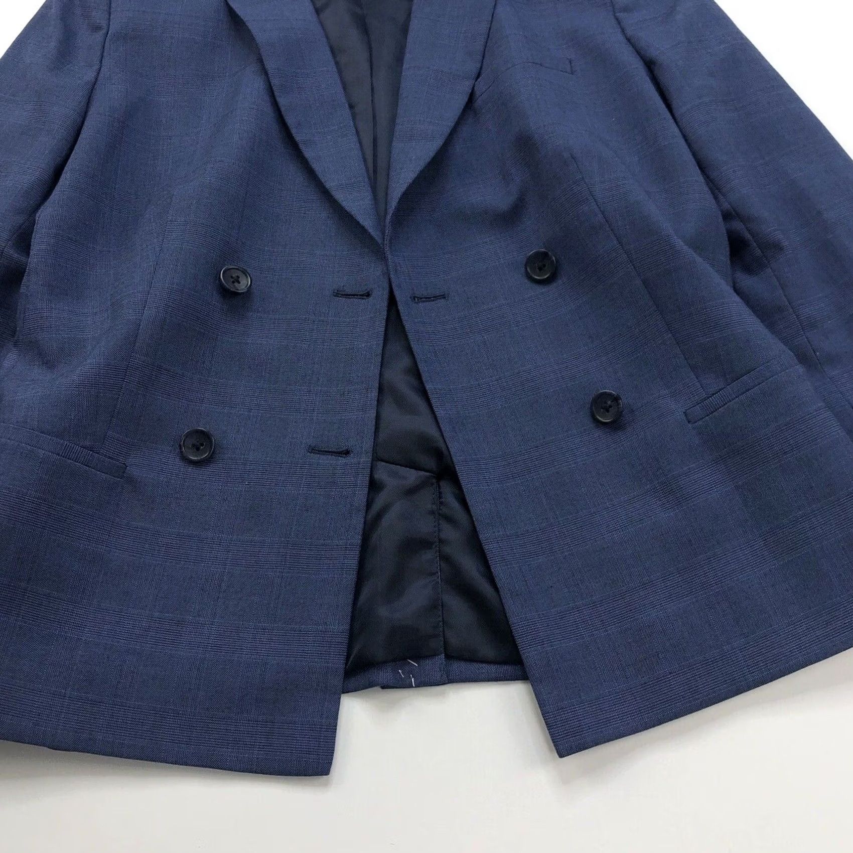 Banana Republic Banana Republic Blazer Jacket Four Button Blue Polyester Blend Wool 4 Women Regular Long Sleeve Mid-Length Blazer Theme Formal Workwear Size S / US 4 / IT 40 - 5 Thumbnail