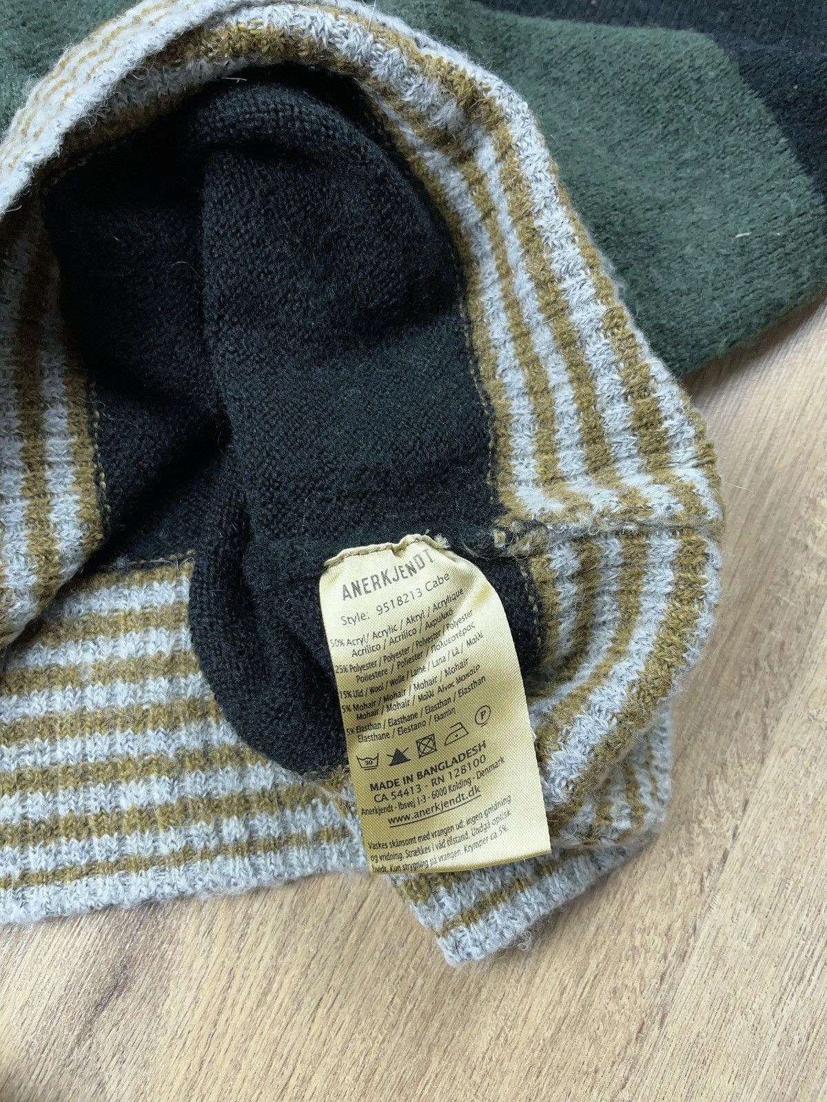 Anerkjendt ➕anerkjendt wool mohair fuzzy striped sweater Cobain style Size US M / EU 48-50 / 2 - 3 Thumbnail