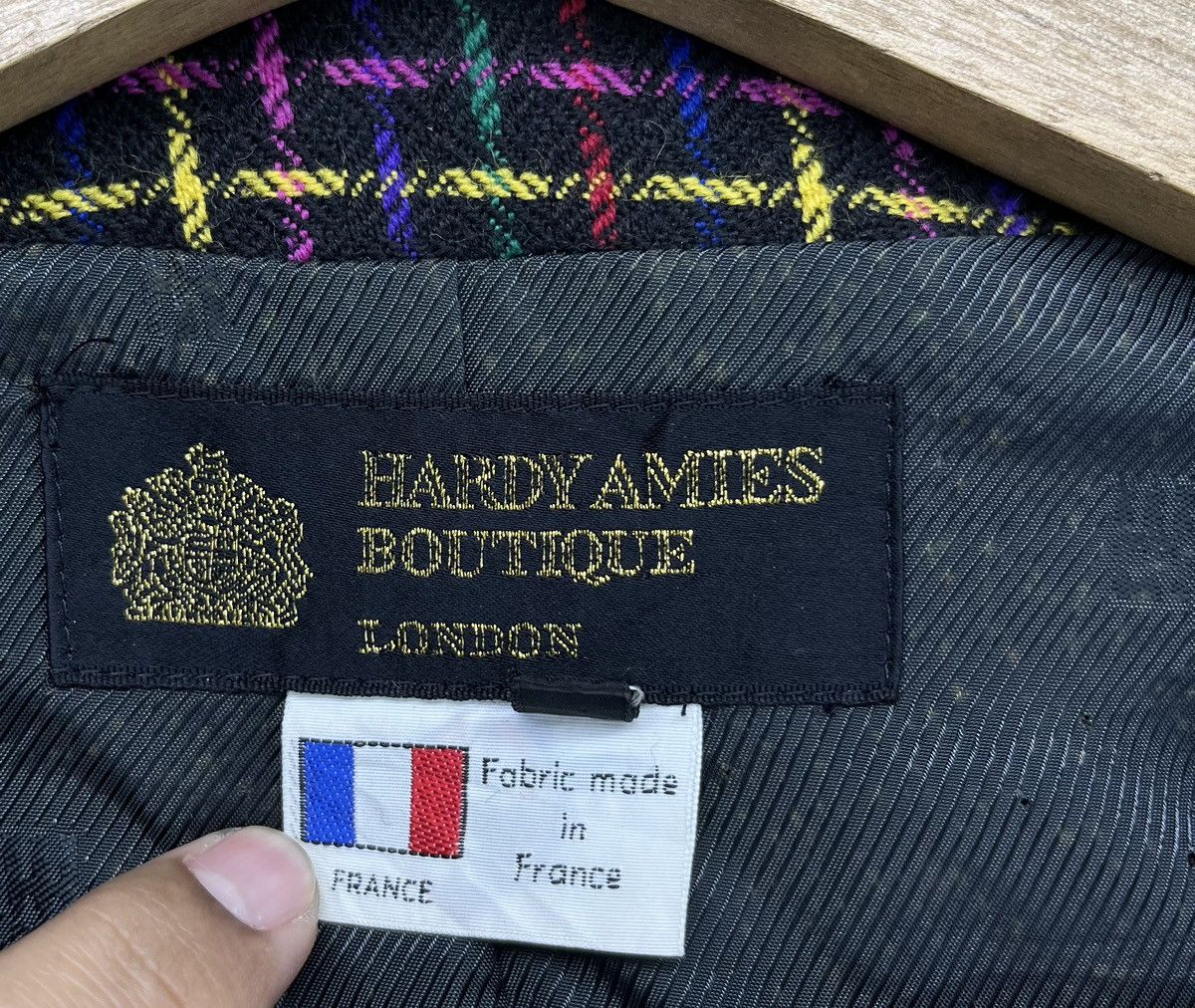 Hardy Amies Hardy Amies Shadow Plaid Checkered Cardigan Jacket Size M / US 6-8 / IT 42-44 - 6 Thumbnail