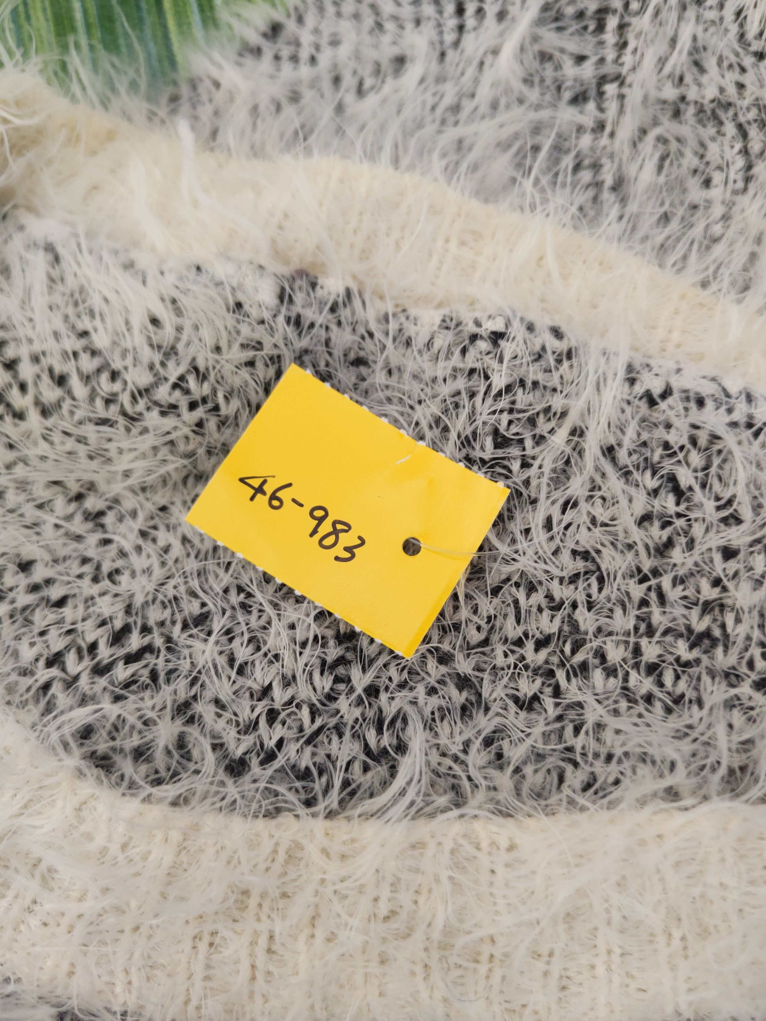 Japanese Brand DL Japanese Brand Black White Fur Mohair Knitwear #46-983 Size S / US 4 / IT 40 - 12 Thumbnail