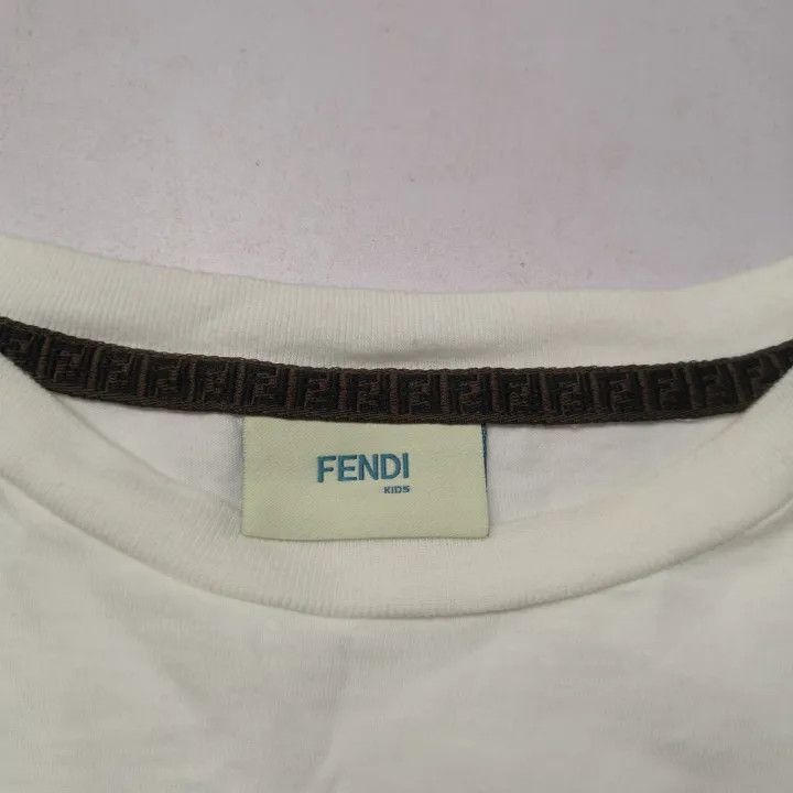 Fendi FENDI Printed Relaxed Fit White T-Shirt -2507 Size US L / EU 52-54 / 3 - 5 Thumbnail