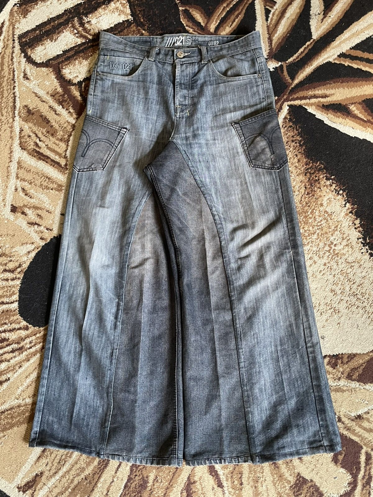 Vintage Baggy reworked extra pocket jeans Size US 33 - 1 Thumbnail