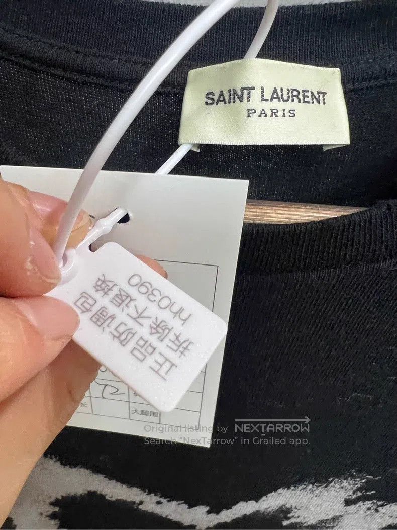 Saint Laurent Paris Saint Laurent Paris Graffiti Heart Short Sleeve T-Shirt Size US S / EU 44-46 / 1 - 5 Thumbnail