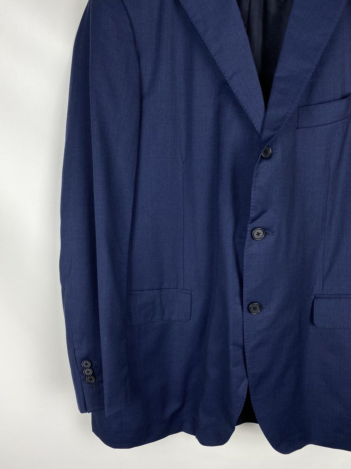 Caruso Caruso Superfine 120’s men’s wool blazer jacket sport coat Size 44R - 7 Thumbnail