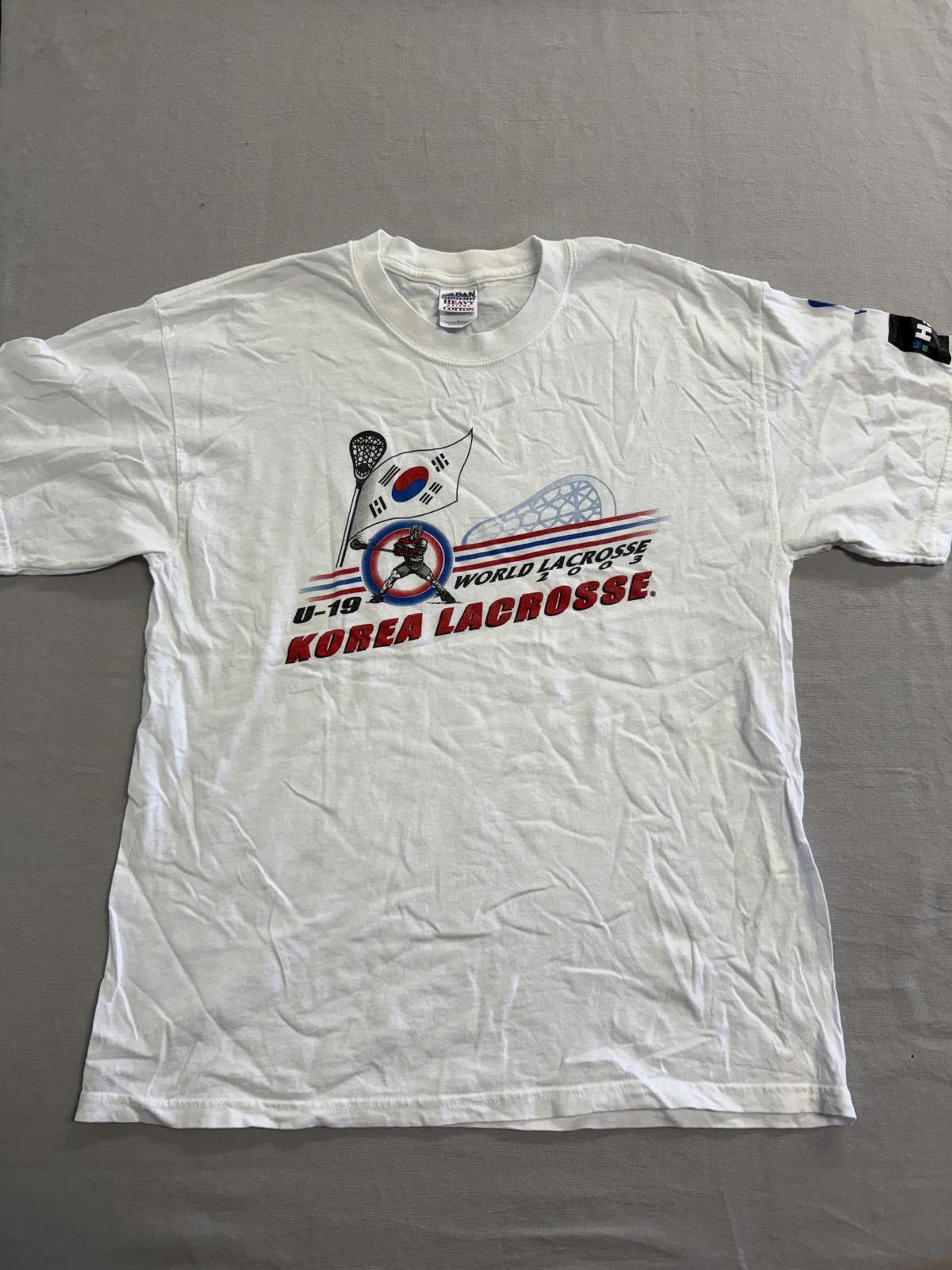 Other Vintage Lacrosse T-shirt U-19 World Lacrosse 2003 Korea Size US L / EU 52-54 / 3 - 1 Thumbnail