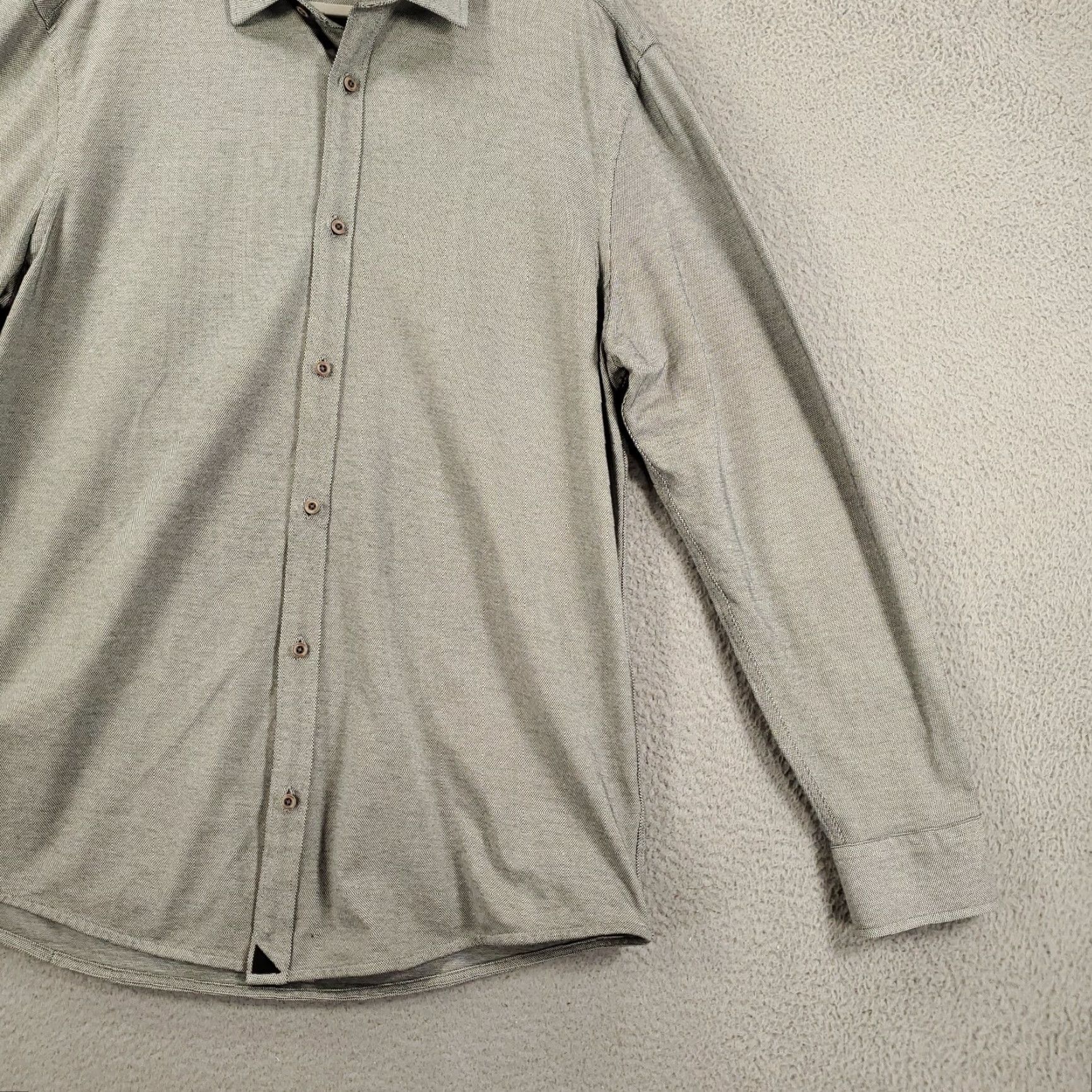 UNTUCKit UNTUCKit Button-Up Shirt Mens 2XL Black White Micro Checkered Slim Fit XXL Casual Size US XXL / EU 58 / 5 - 4 Thumbnail