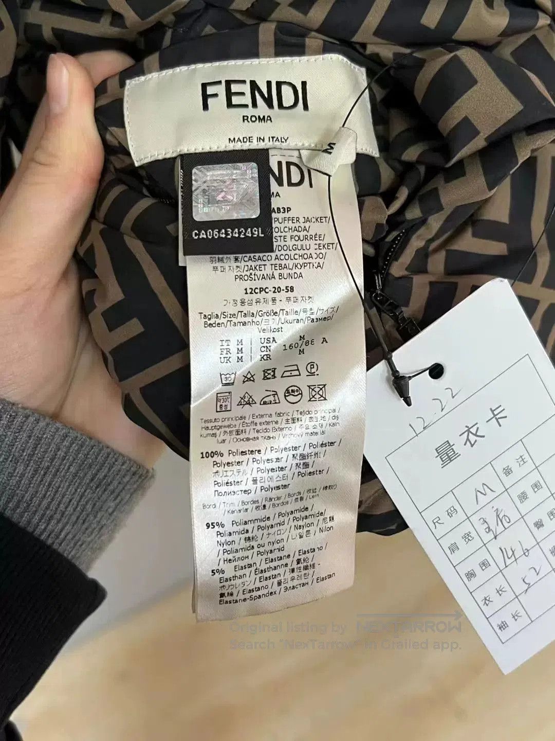 Fendi Fendi Double-Sided Printed Down Jacket. Size US M / EU 48-50 / 2 - 5 Thumbnail