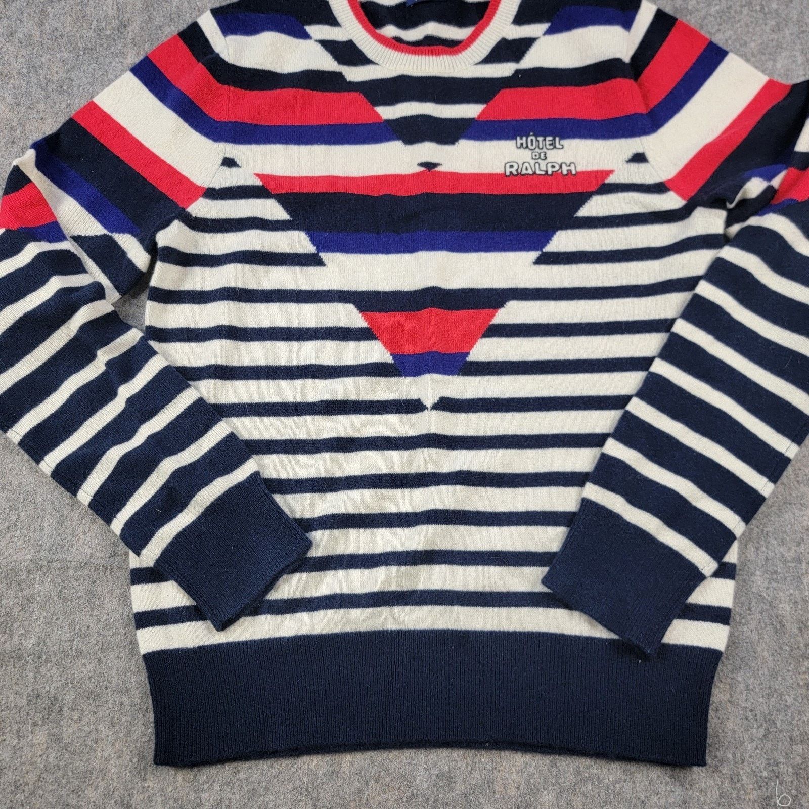 Polo Ralph Lauren Polo Ralph Lauren Optic Stripes 100% Cashmere Sweater Size M / US 6-8 / IT 42-44 - 6 Thumbnail