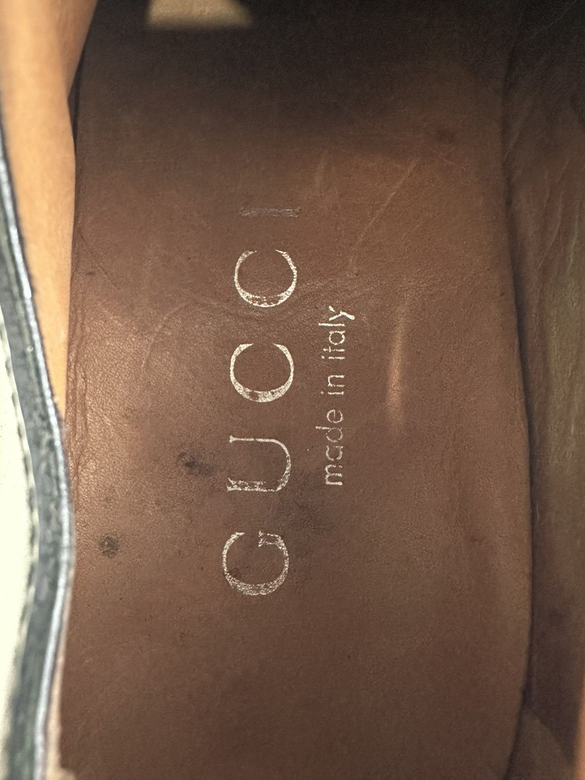 Gucci Gucci Black Leather Square Toe Lace-Up Oxfords Size Size US 7.5 / EU 40-41 - 8 Thumbnail