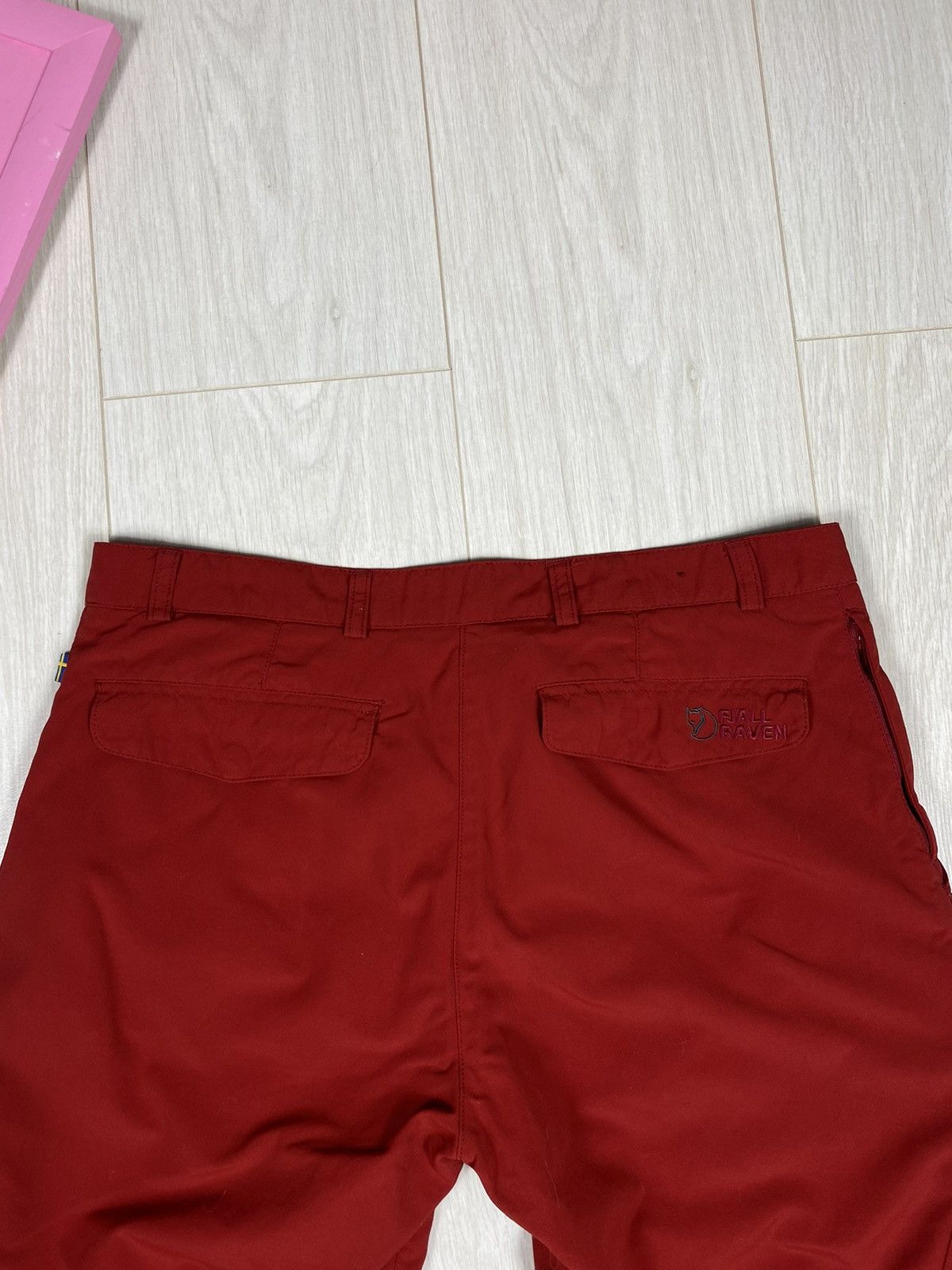 Fjallraven × Vintage Fjallraven Red Long Shorts Size 28" / US 6 / IT 42 - 12 Thumbnail