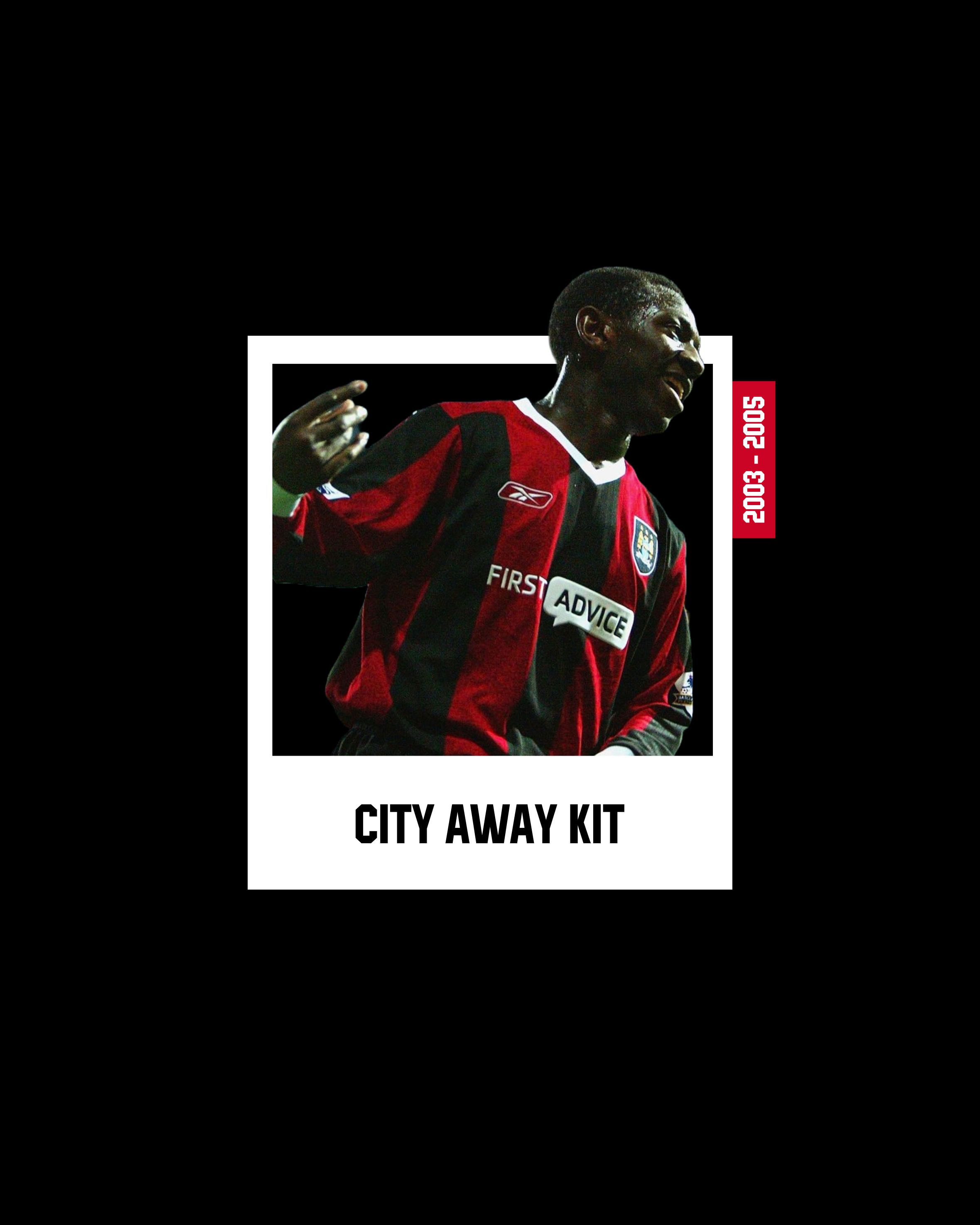 Reebok Manchester City Away Kit 2003 2004 2005 Size US L / EU 52-54 / 3 - 7 Thumbnail