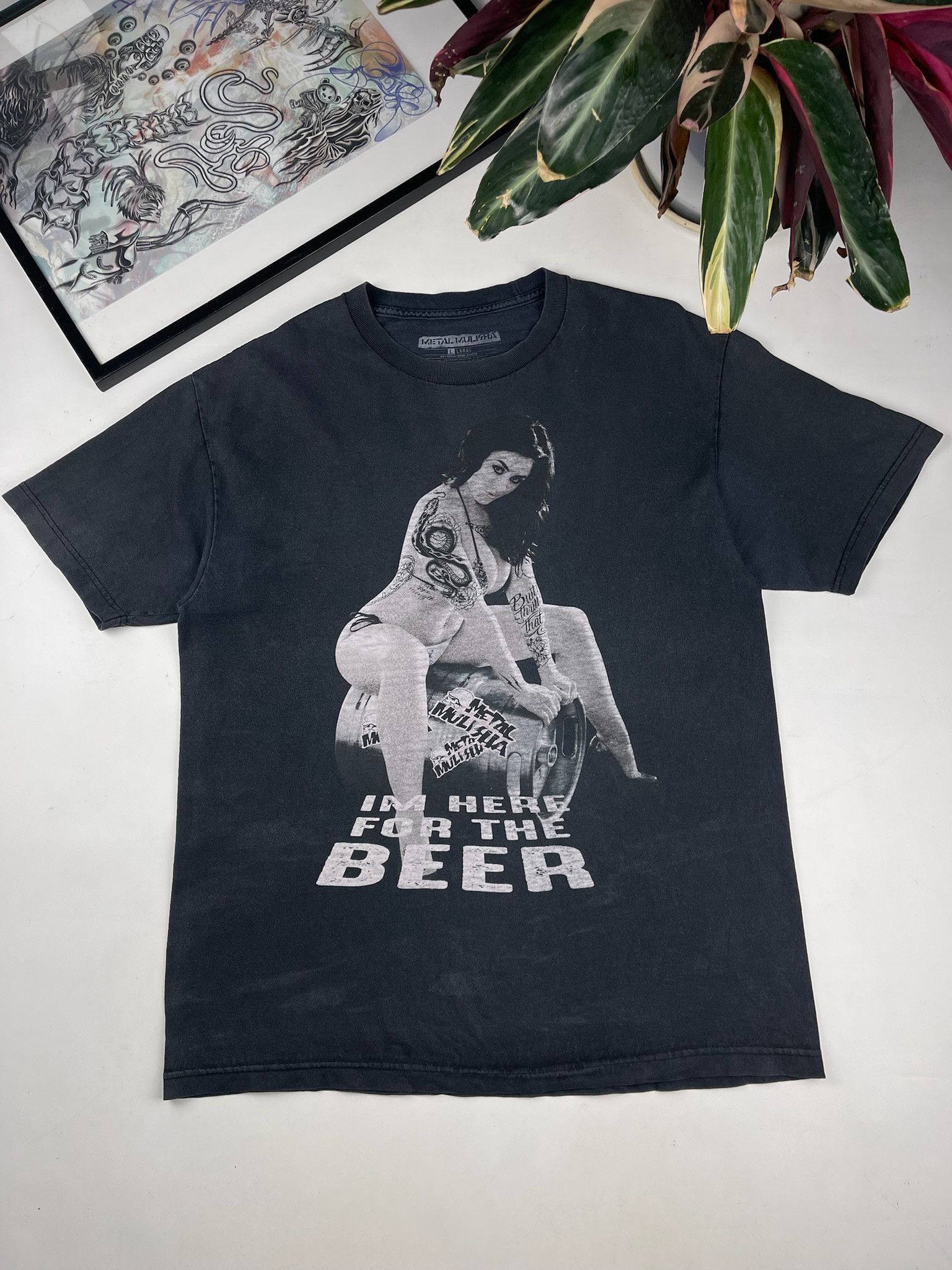 Metal Mulisha Vintage Metal Mulisha Sexy Girl Tshirt nude pornstar tattoo Size US L / EU 52-54 / 3 - 5 Thumbnail