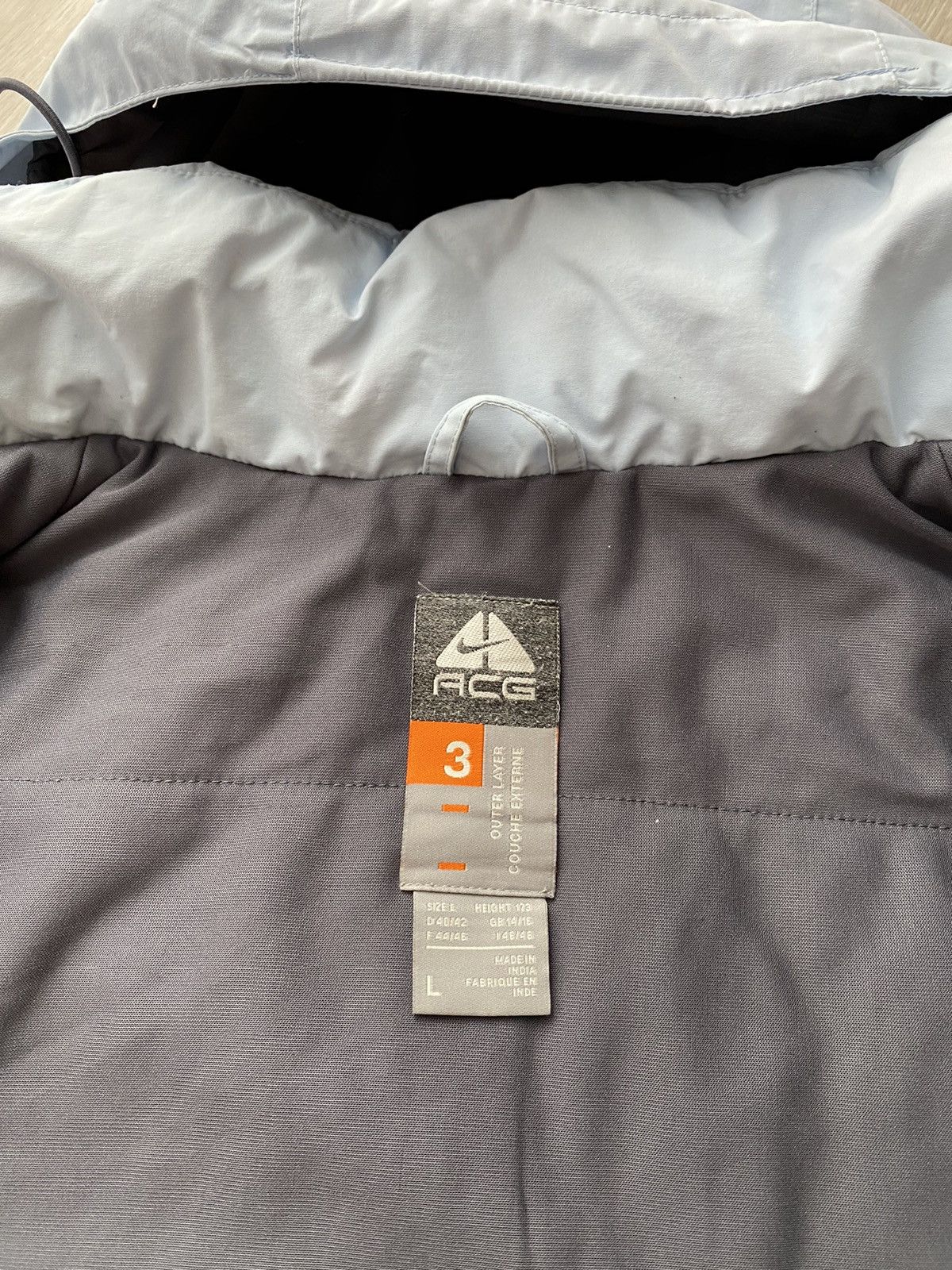 Nike × Nike ACG × Vintage Nike ACG Vintage Grey Baby Blue Tech Windbreaker Jacket Size M / US 6-8 / IT 42-44 - 8 Thumbnail