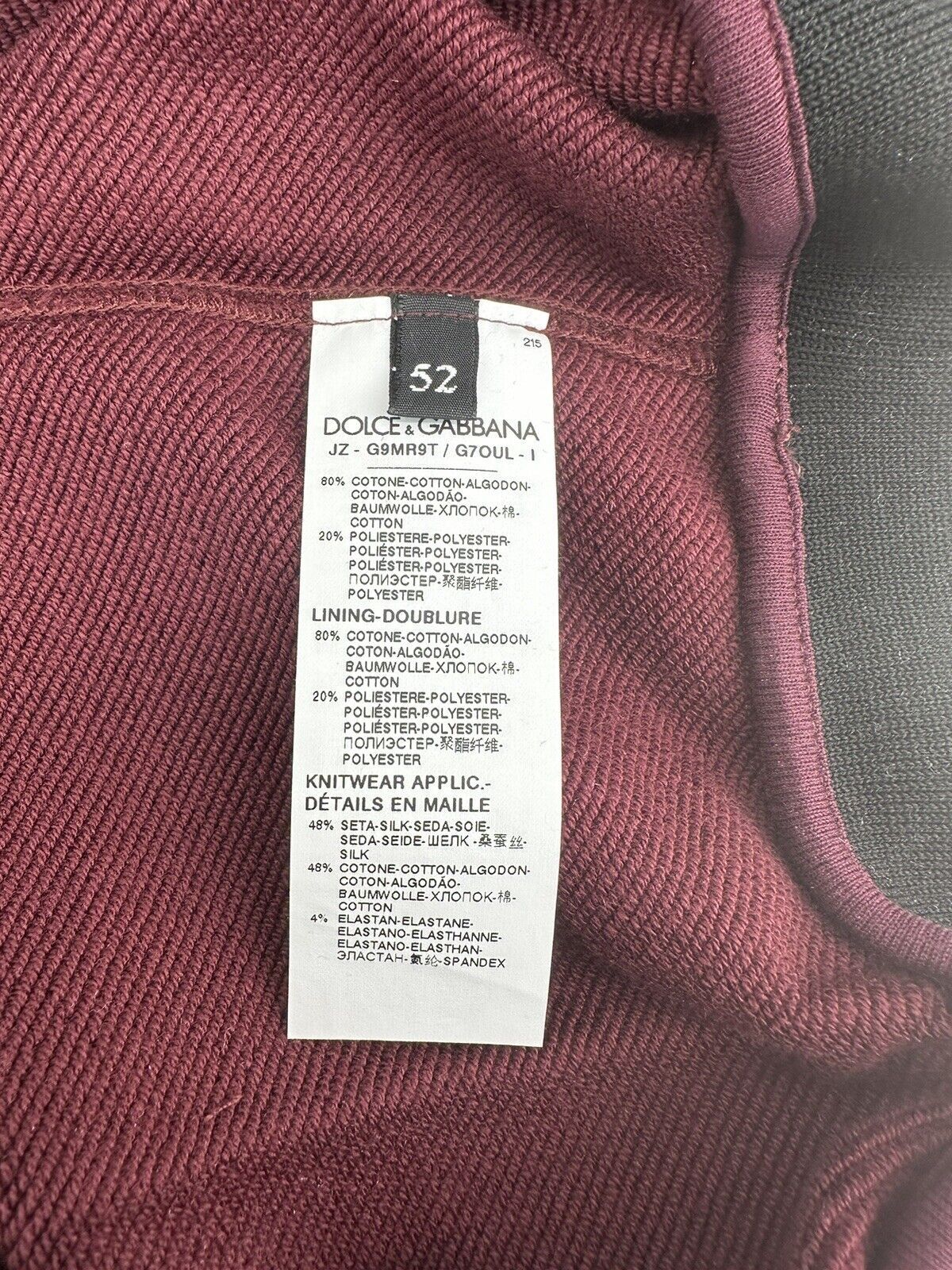 Dolce & Gabbana Size-52/XL New Dolce&Gabbana Men's Sweatshirt Size US L / EU 52-54 / 3 - 8 Thumbnail