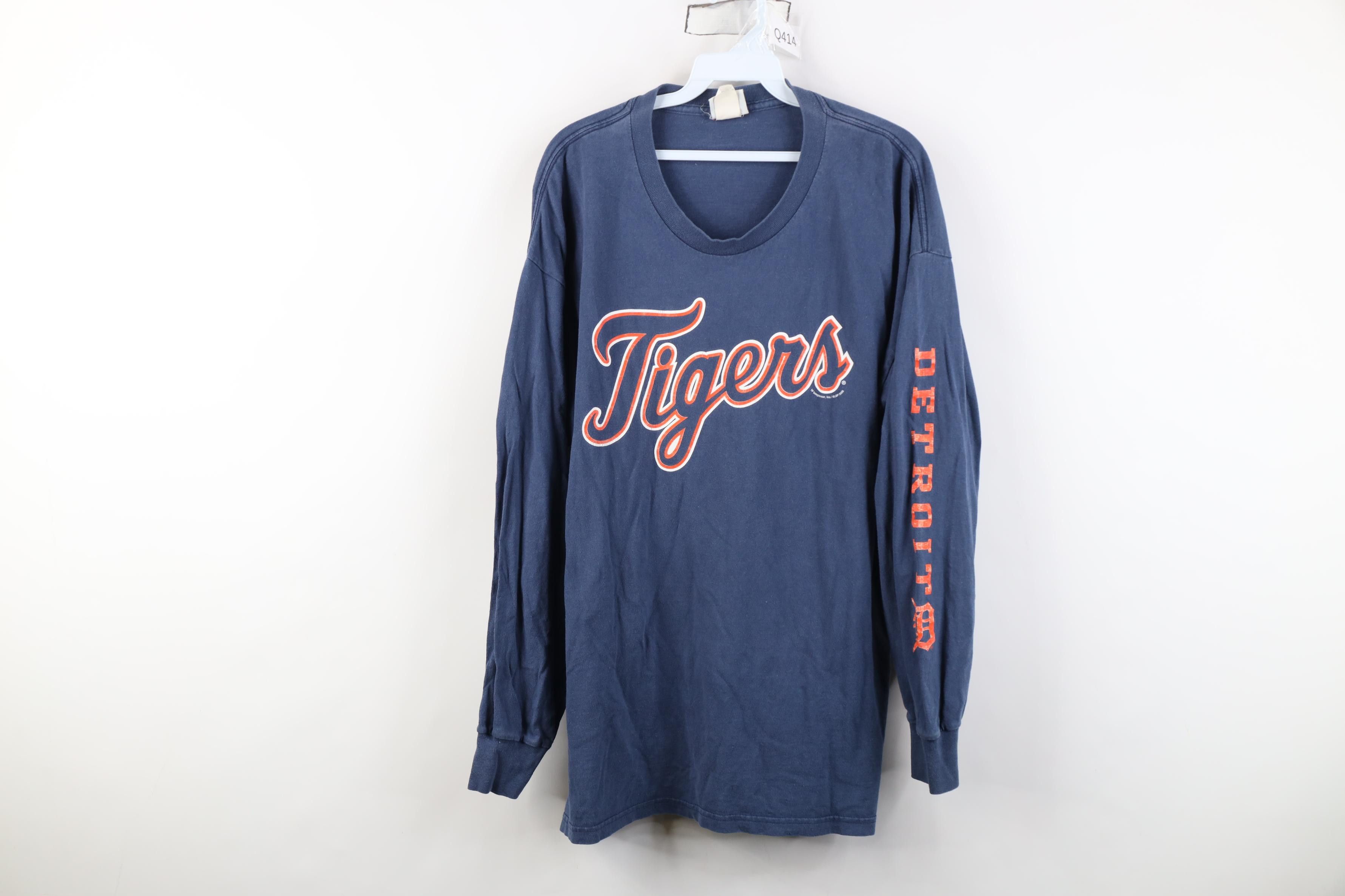 Vintage Vintage Y2K 2006 Tigers Baseball Long Sleeve T-Shirt Blue Size US XL / EU 56 / 4 - 1 Thumbnail