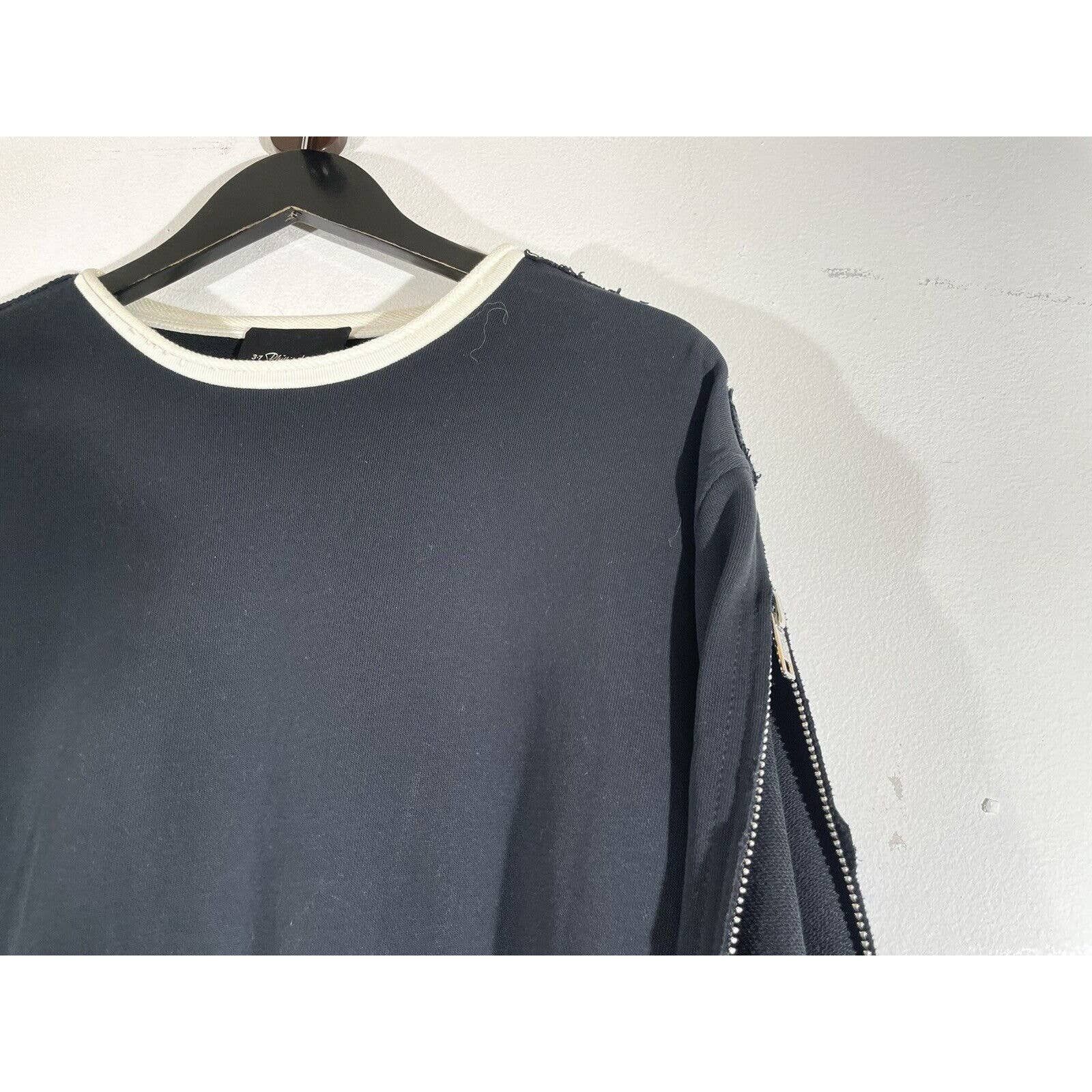 3.1 Phillip Lim Zippers Sleeves Raw Edge Crewneck Sweatshirt Zip Open Sleeve Size US M / EU 48-50 / 2 - 4 Thumbnail