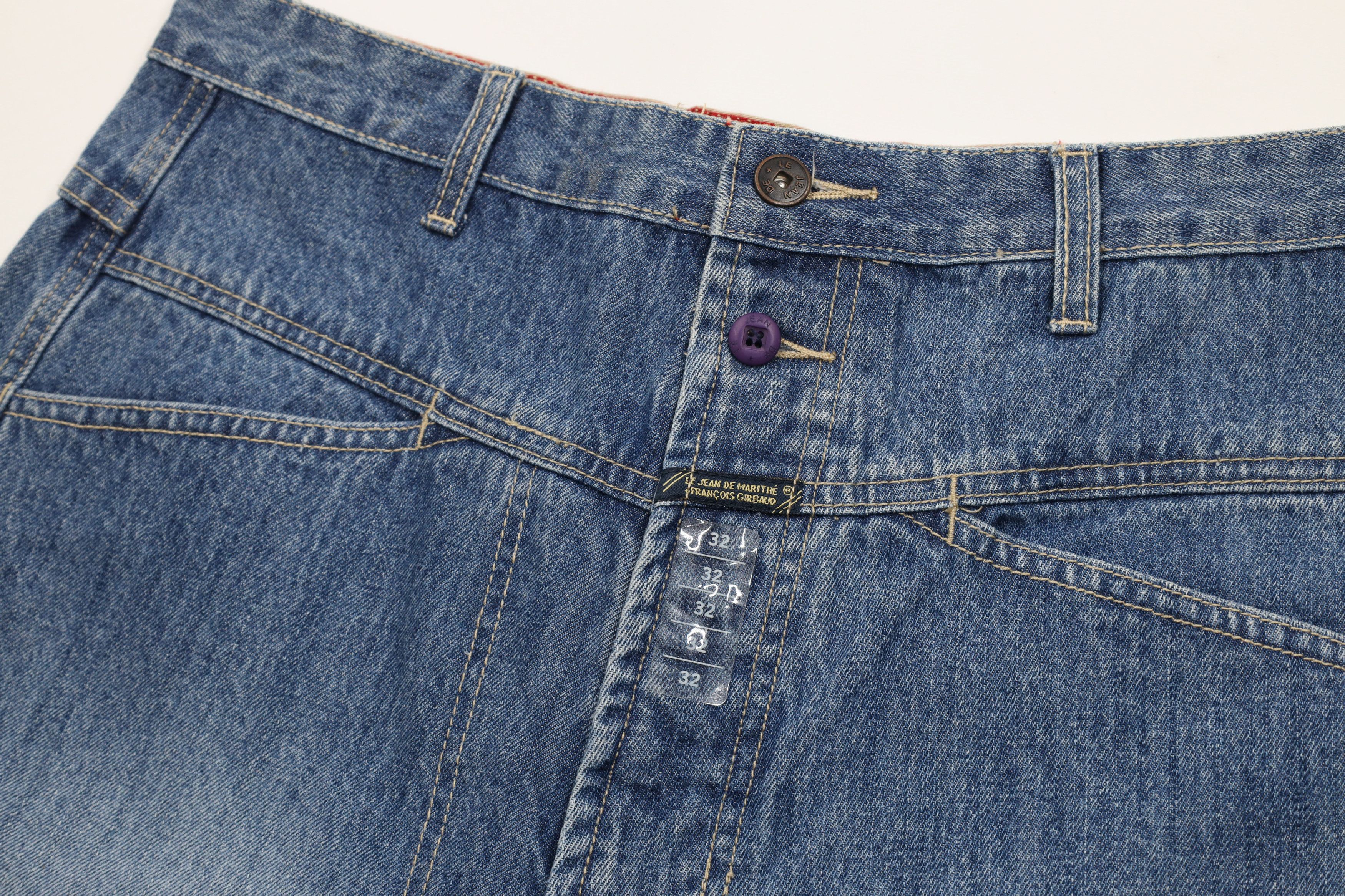 Marithe + Francois Girbaud × Vintage Deadstock Vintage Marithe Francois Girbaud Denim Jean Shorts Size US 32 / EU 48 - 5 Thumbnail
