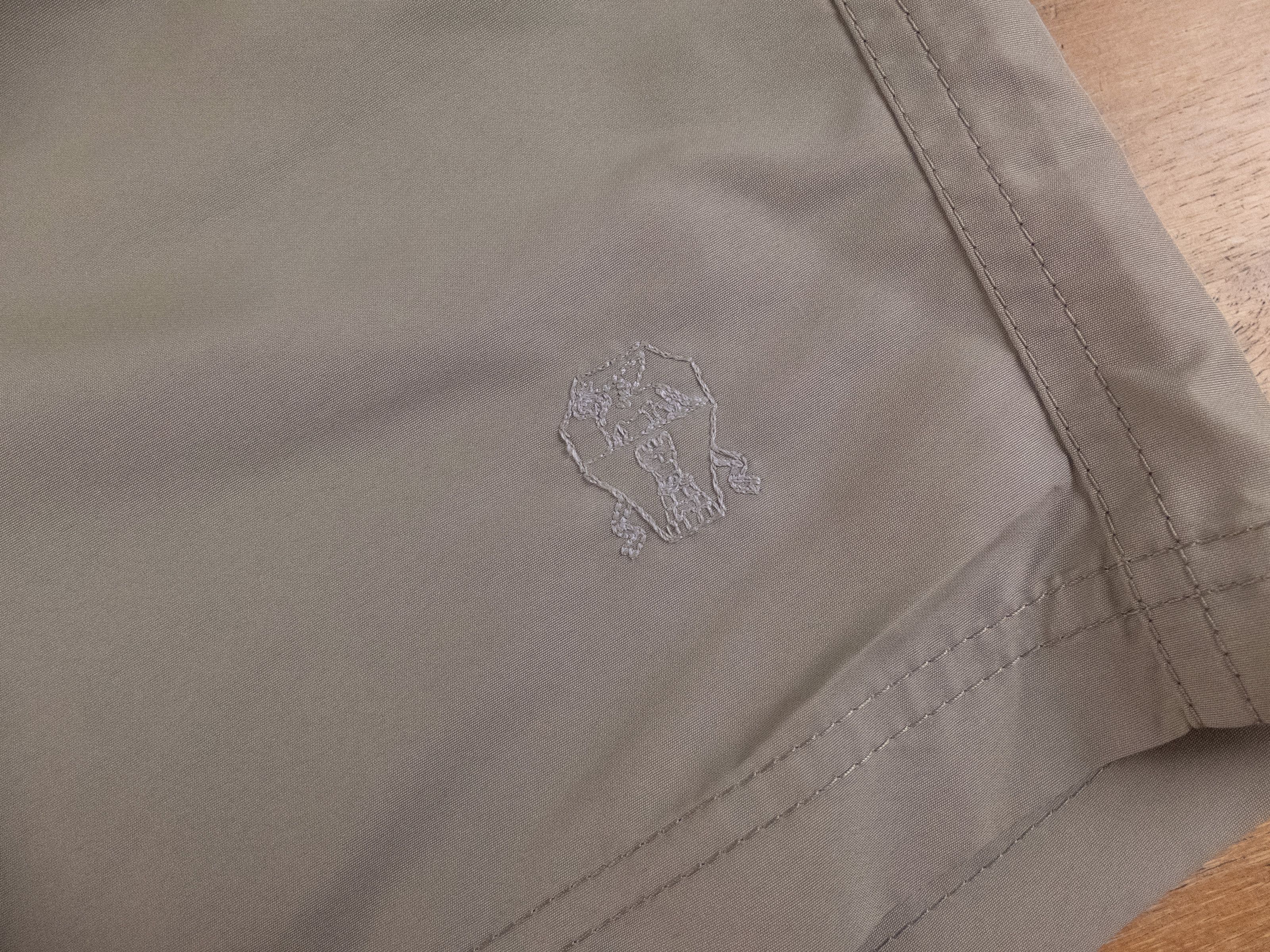 Brunello Cucinelli BRUNELLO CUCINELLI green logo embroidered swim shorts XL NWT Size US 36 / EU 52 - 6 Thumbnail
