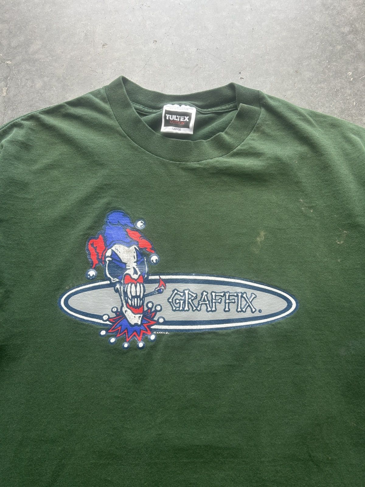 Vintage Vintage 90s Graffix Jester Graphic Tee Size US L / EU 52-54 / 3 - 1 Thumbnail