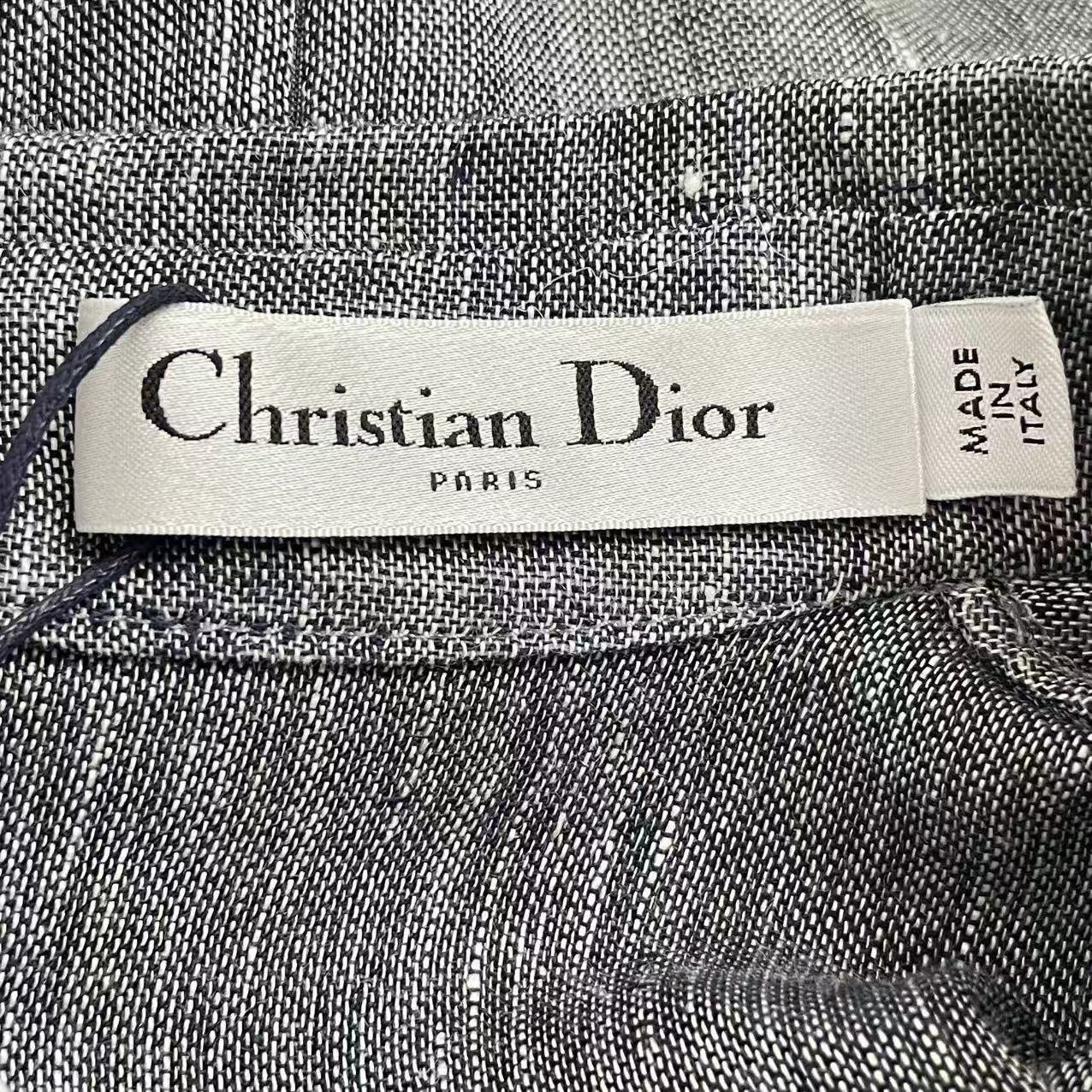Dior Dior Light Grey Vintage Lace Spliced Dress K26WX Size M / US 6-8 / IT 42-44 - 6 Thumbnail