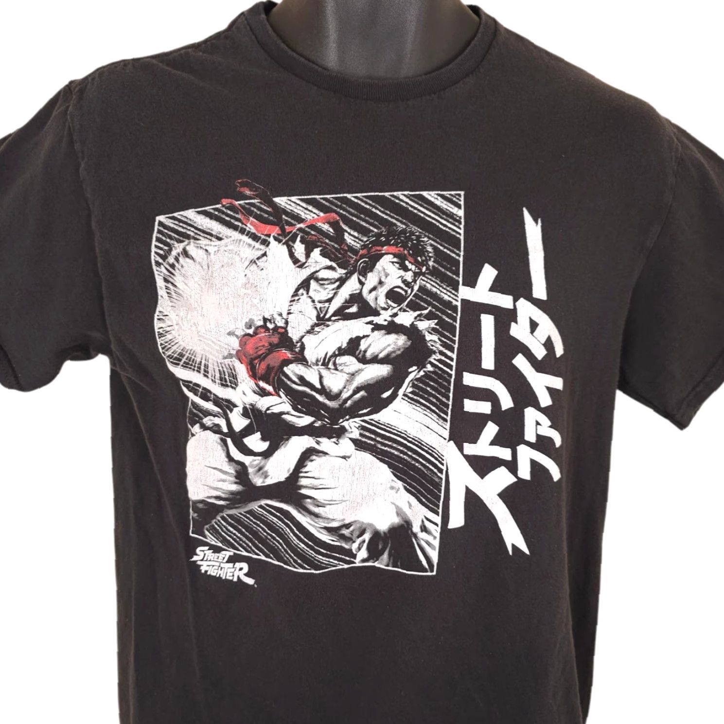 Vintage Ryu Street Fighter T Shirt Mens Size Medium Black Capcom Fighting Game Shirt Size US M / EU 48-50 / 2 - 2 Thumbnail