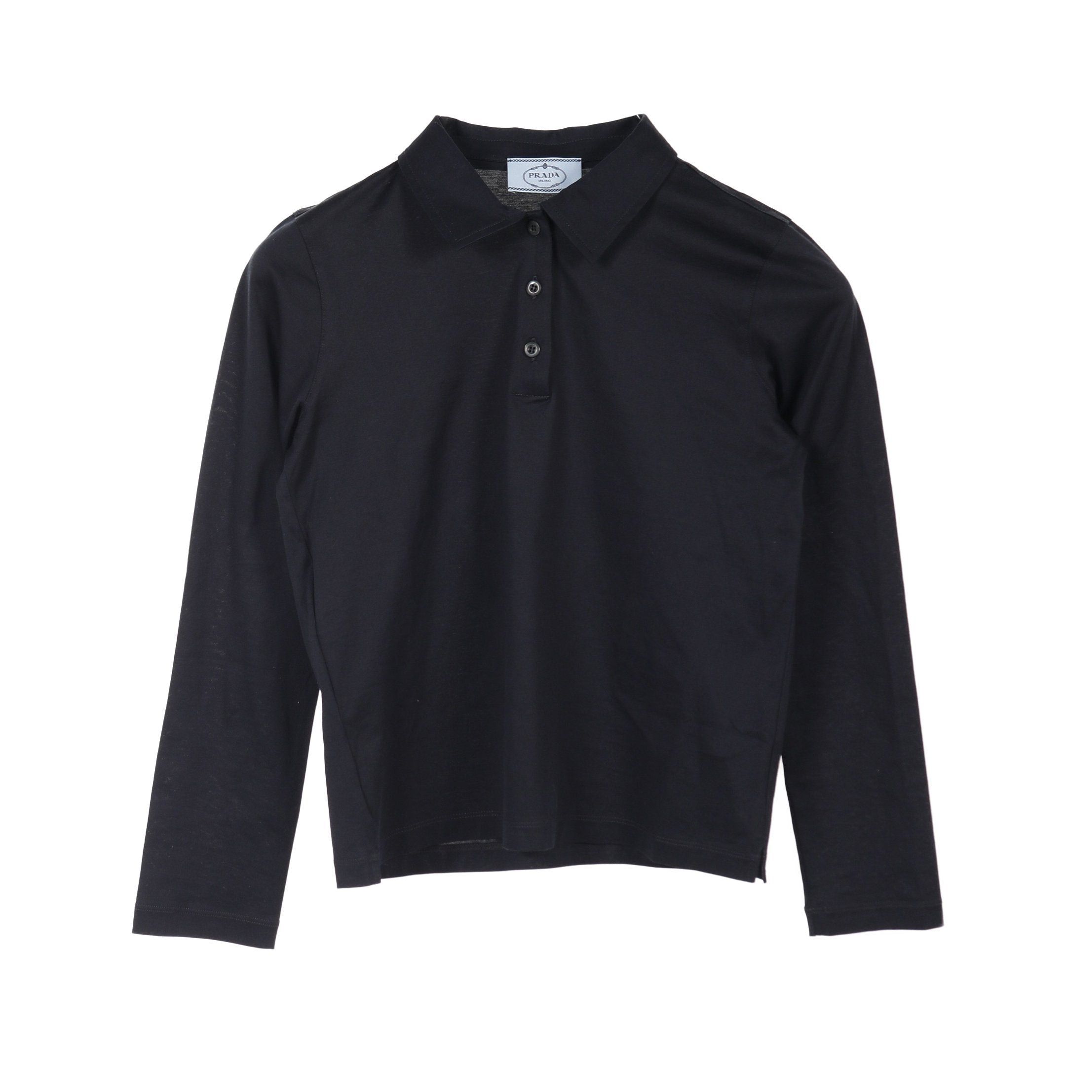 Prada Prada Polo Shirt Long Sleeve Cotton Navy | Grailed